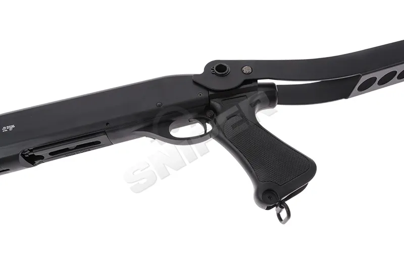 M870 Police Folding Tri-Shot Spring Shotgun, Black