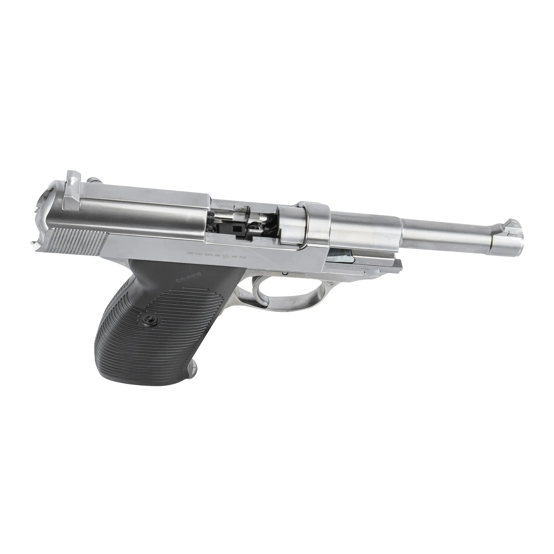 WE Militärpistole Full Metal Silver GBB Softair Pistole