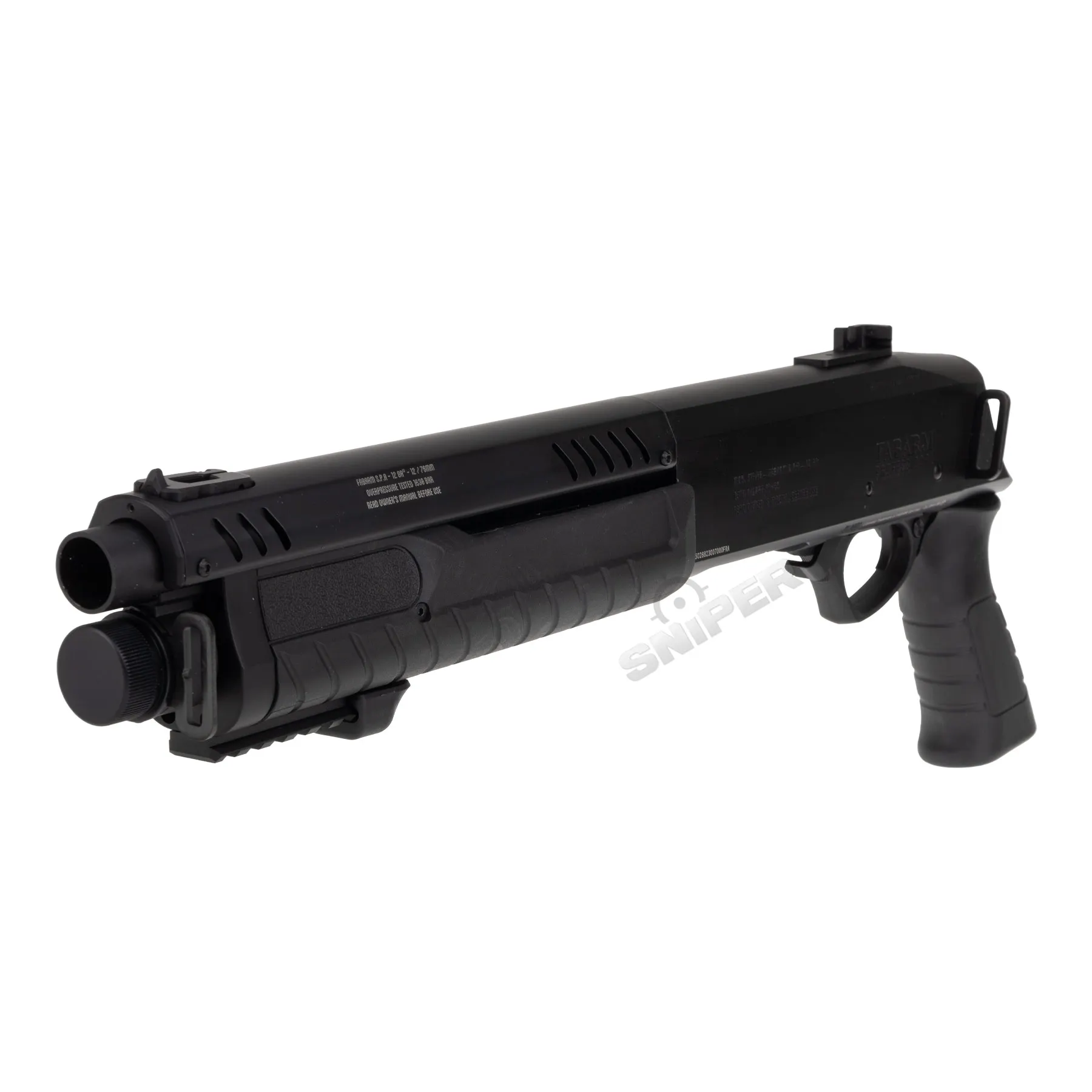 Fabarm STF12 Short Initial 11" Gas Pumpgun, Black