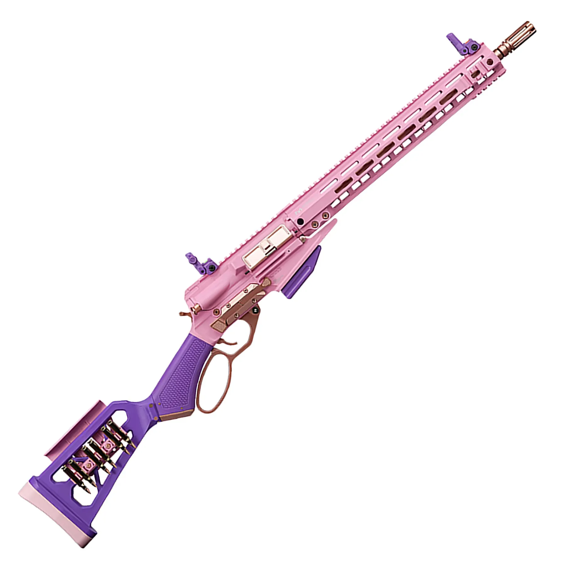 G&G LevAR 15" GBB Airsoft Rifle, Pink