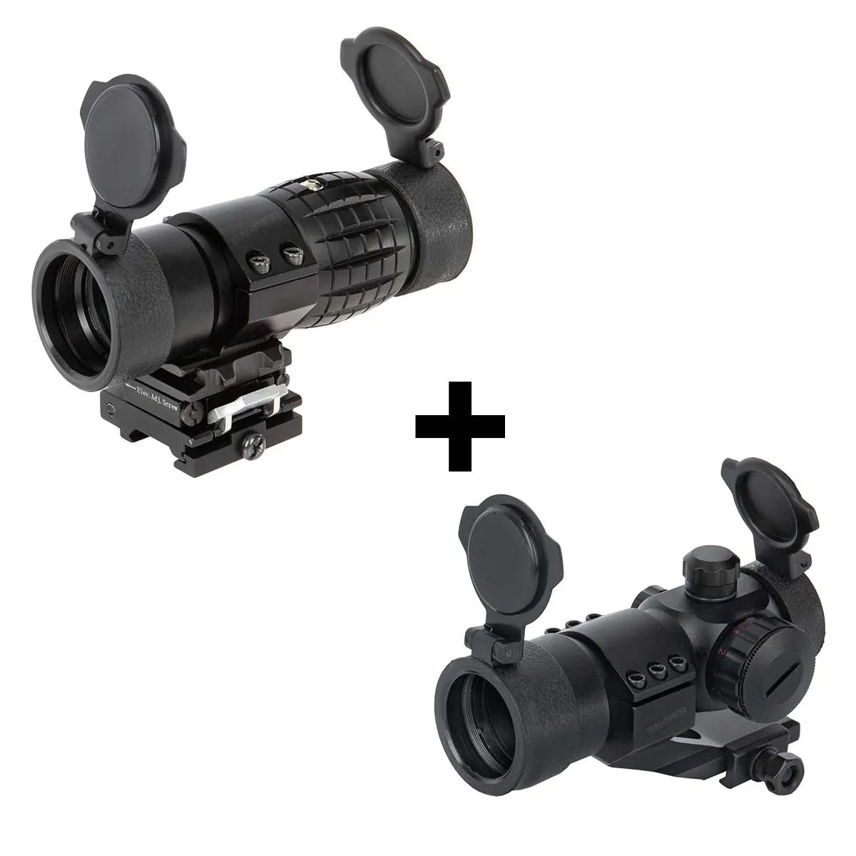 Lancer M2 Red Dot Sight + 1-3x Magnifier Set Lancer M2 Red Dot Sight + 1-3x Magnifier Set