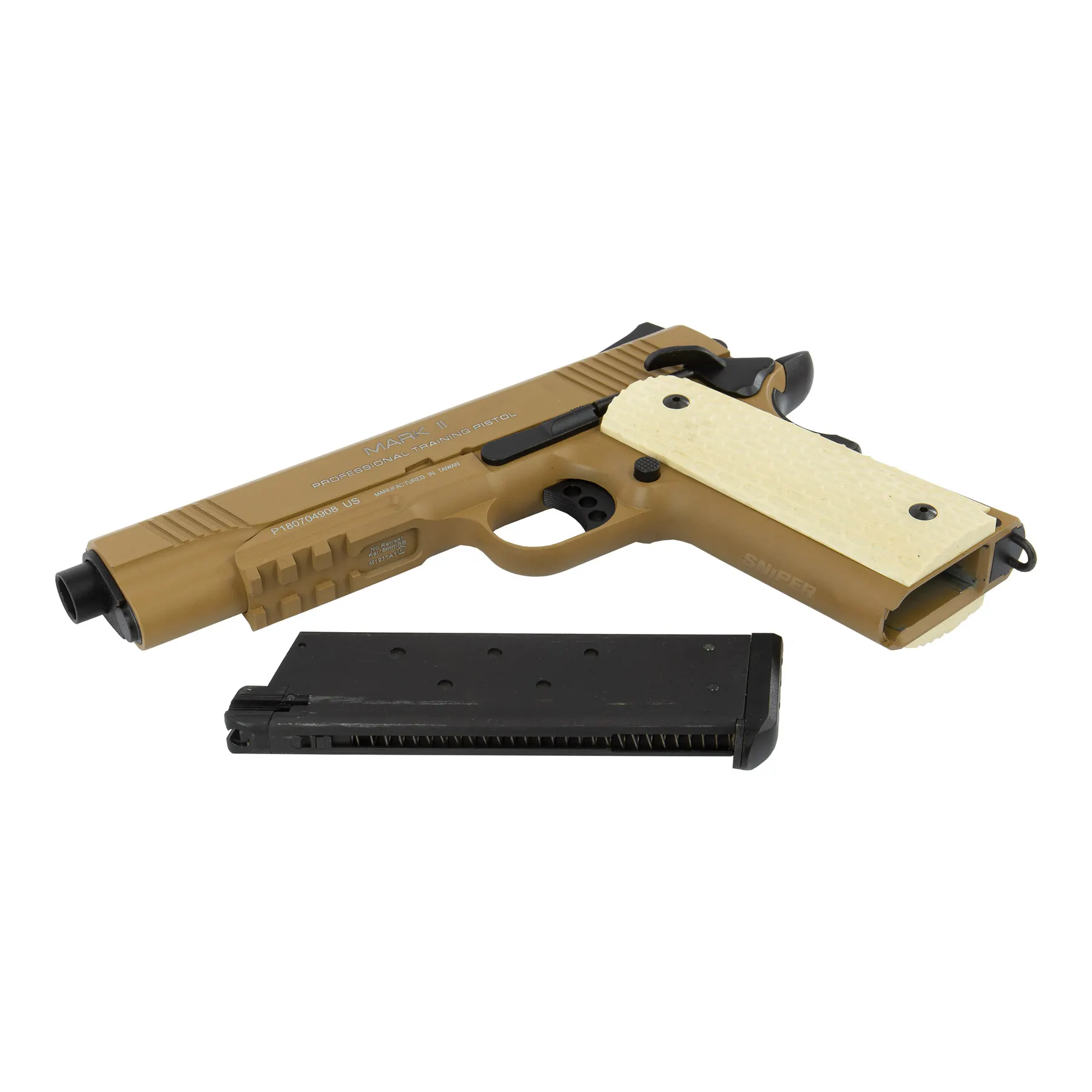 KWA Mark II PTP Dark Earth GBB Softair Pistole