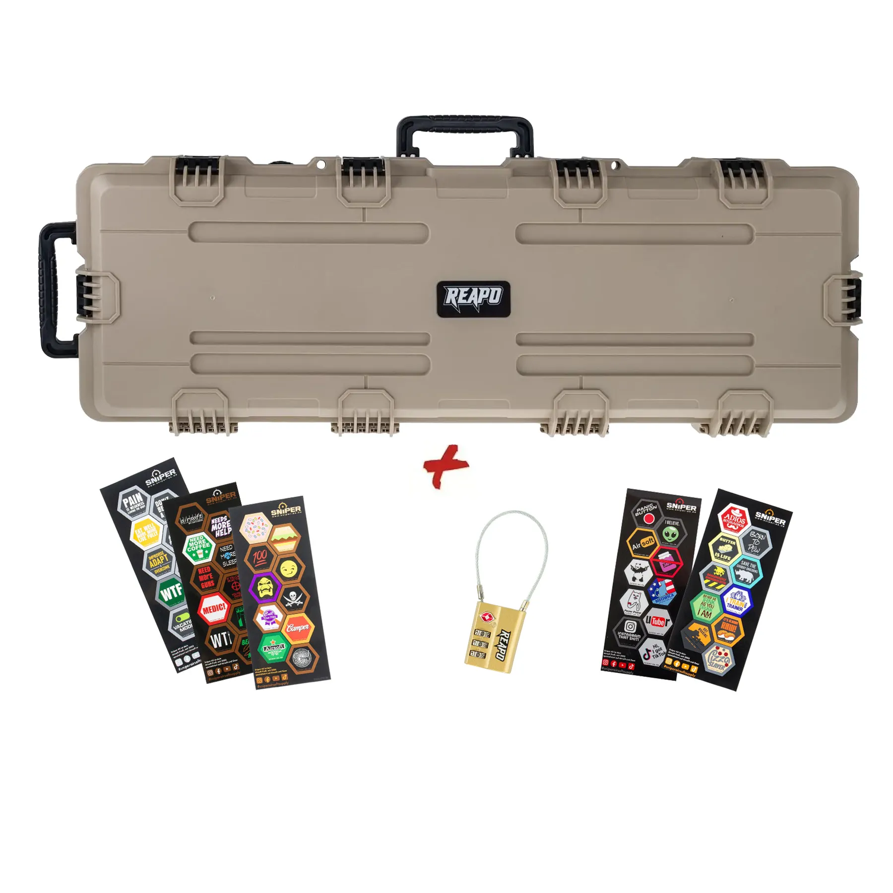 Kofferset - Reapo 100cm PNP Waffenkoffer, Tan