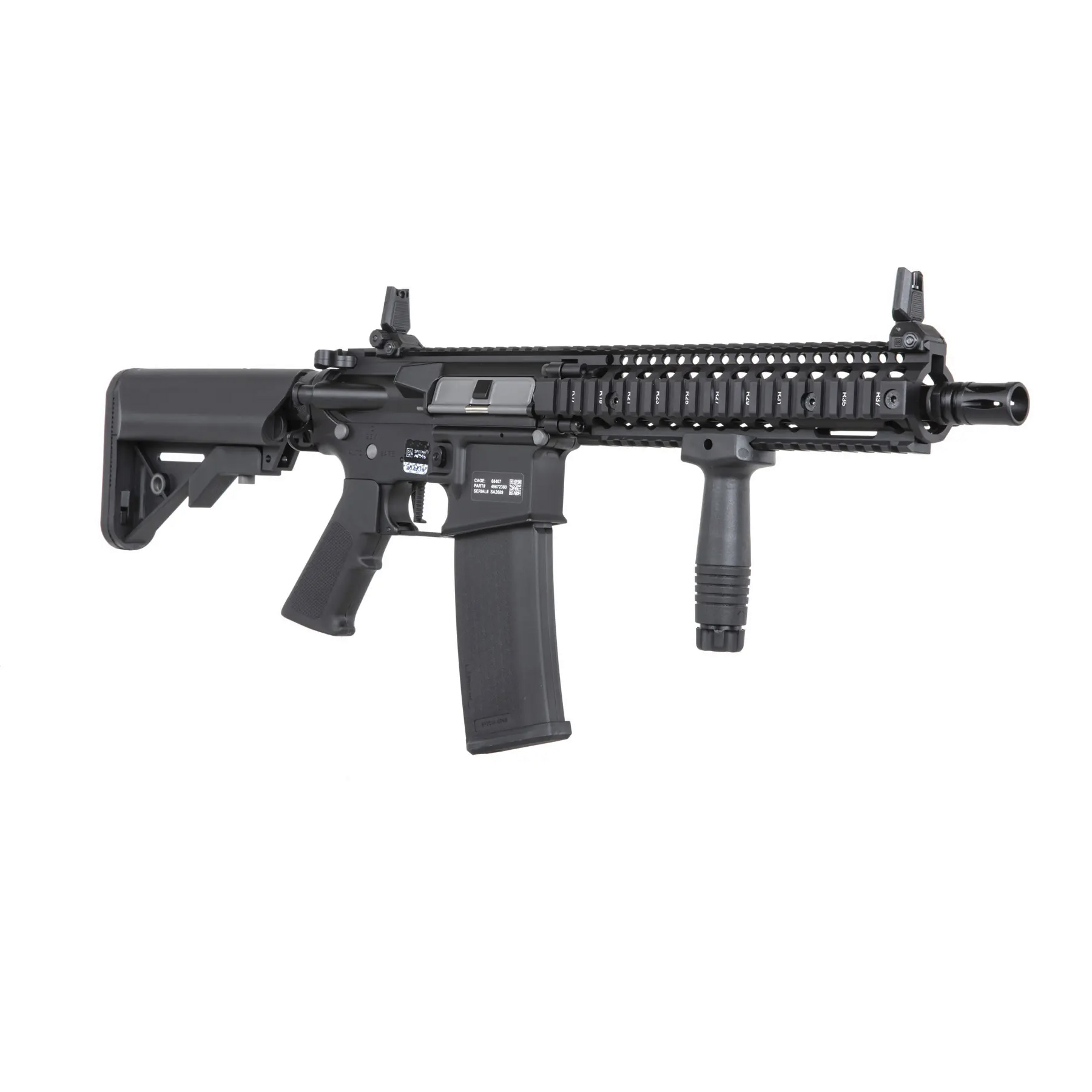 Specna Arms SA-P19 Prime Daniel Defense MK18 w/ Aster ETU (S)AEG, Black