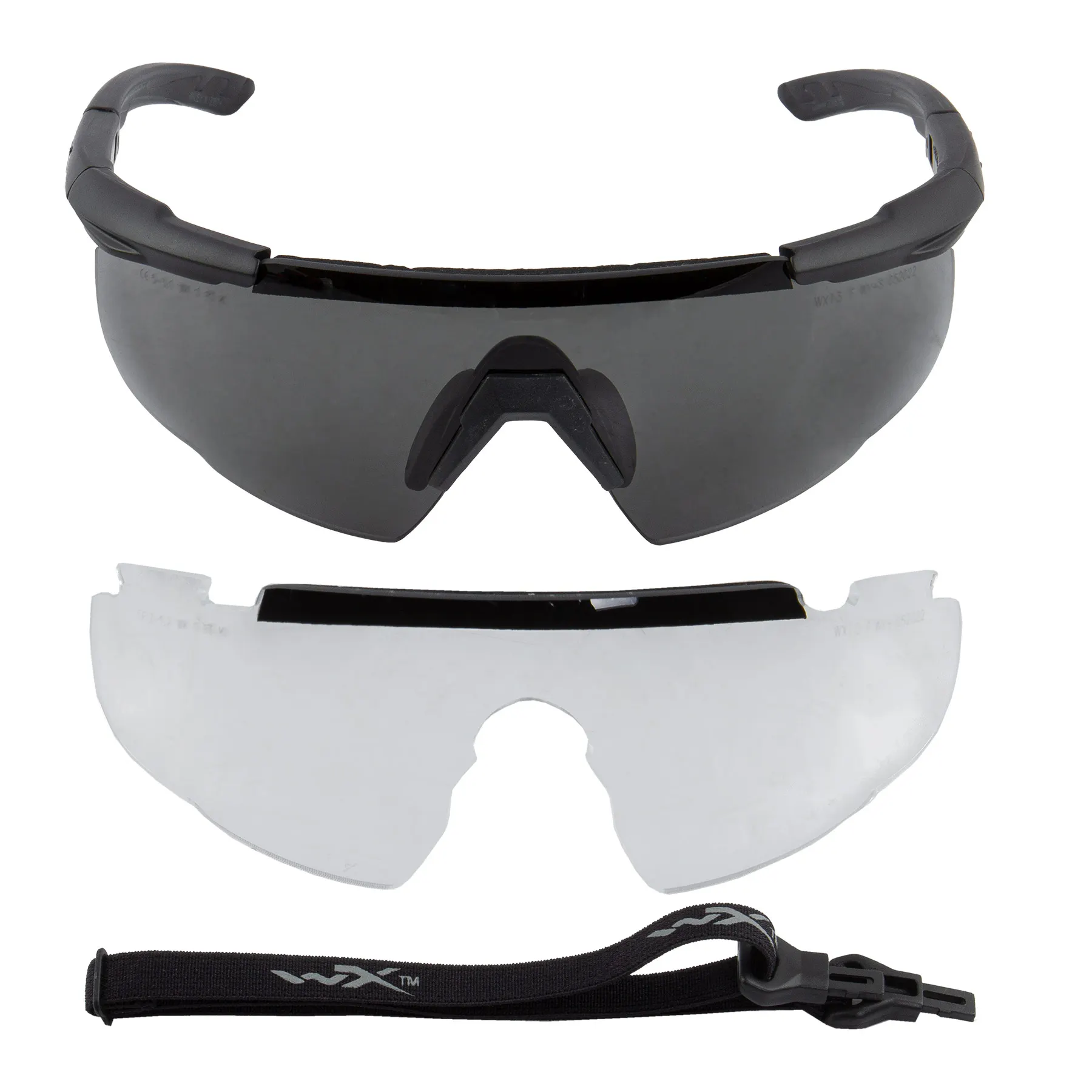 WileyX Saber Advanced Goggles, Grey/Clear Lens