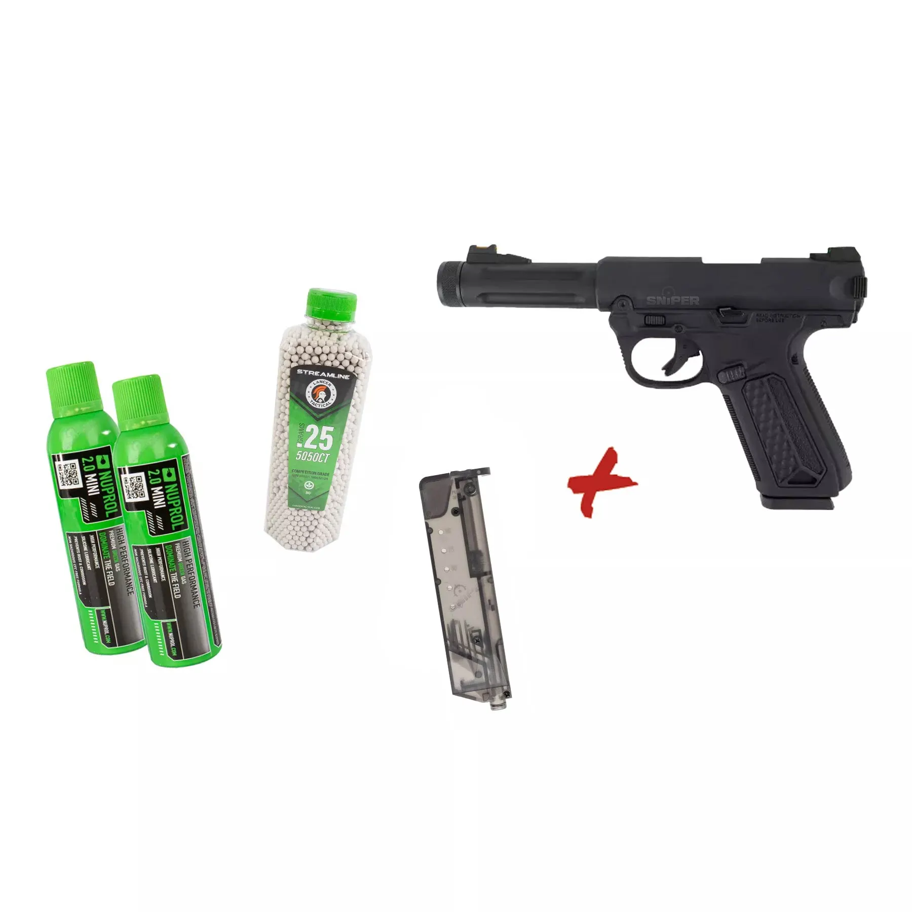 Bundle Deal #1 - Action Army AAP 01 Assasin GBB Softair Pistole Bundle Deal #1 - Action Army AAP 01 Assasin GBB Softair Pistole