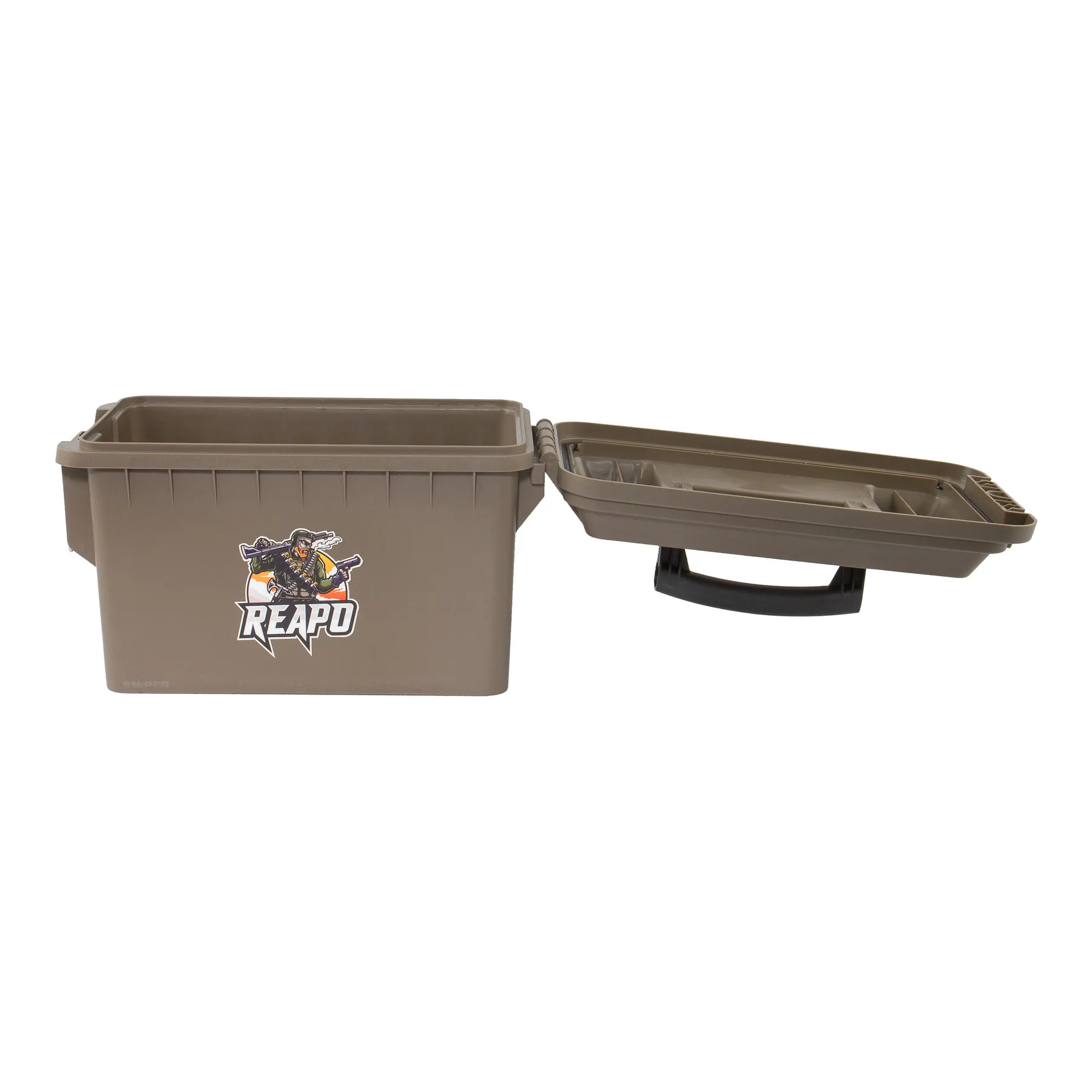 Kunststoff Munitionskiste, 30 x 16 x 14,5 cm tan