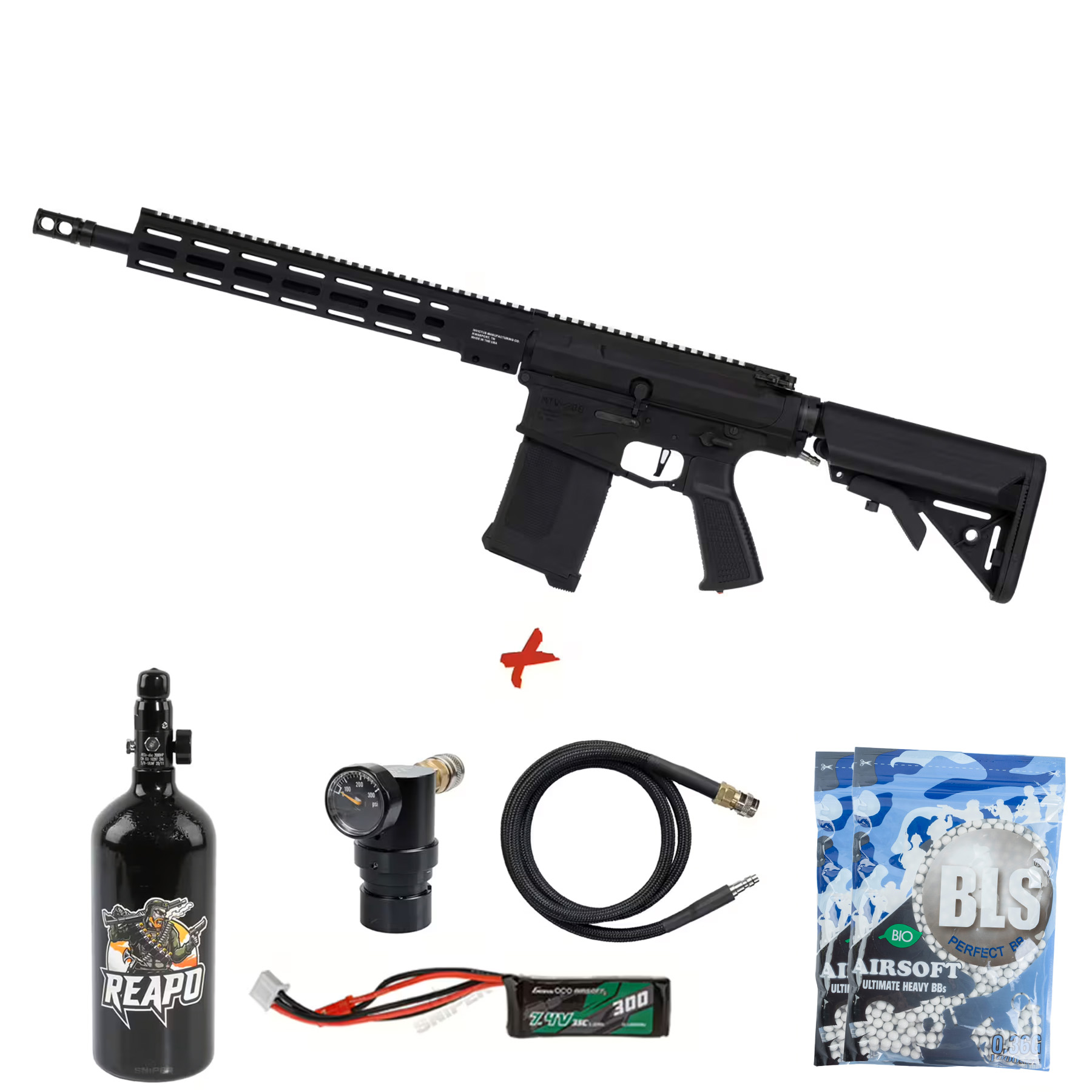HPA Deal #1 - MTW PKG 308 Tactical Inferno Edition, Black