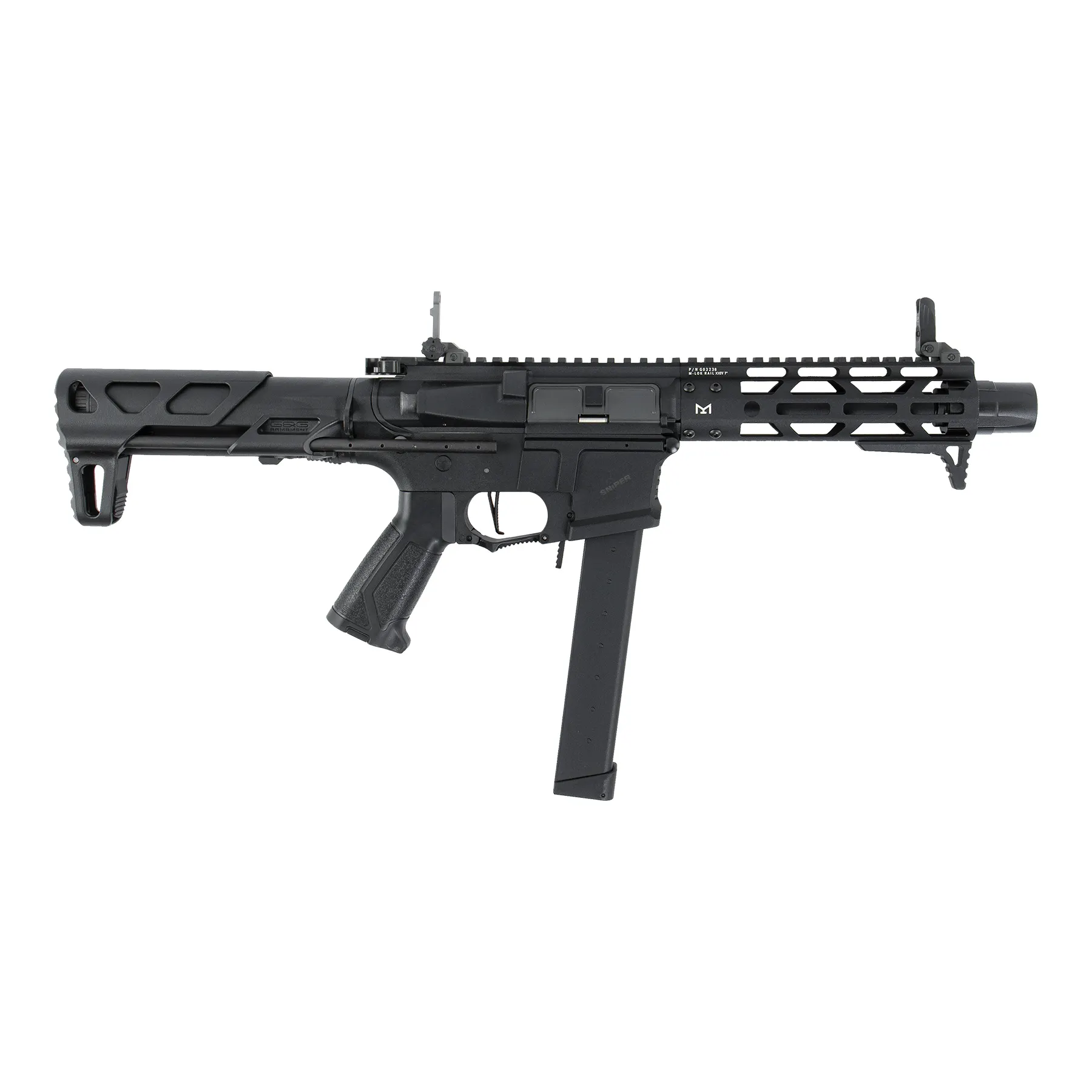 G&G ARP 9 2.0 < 0,5J, AEG Softair Gewehr, Black