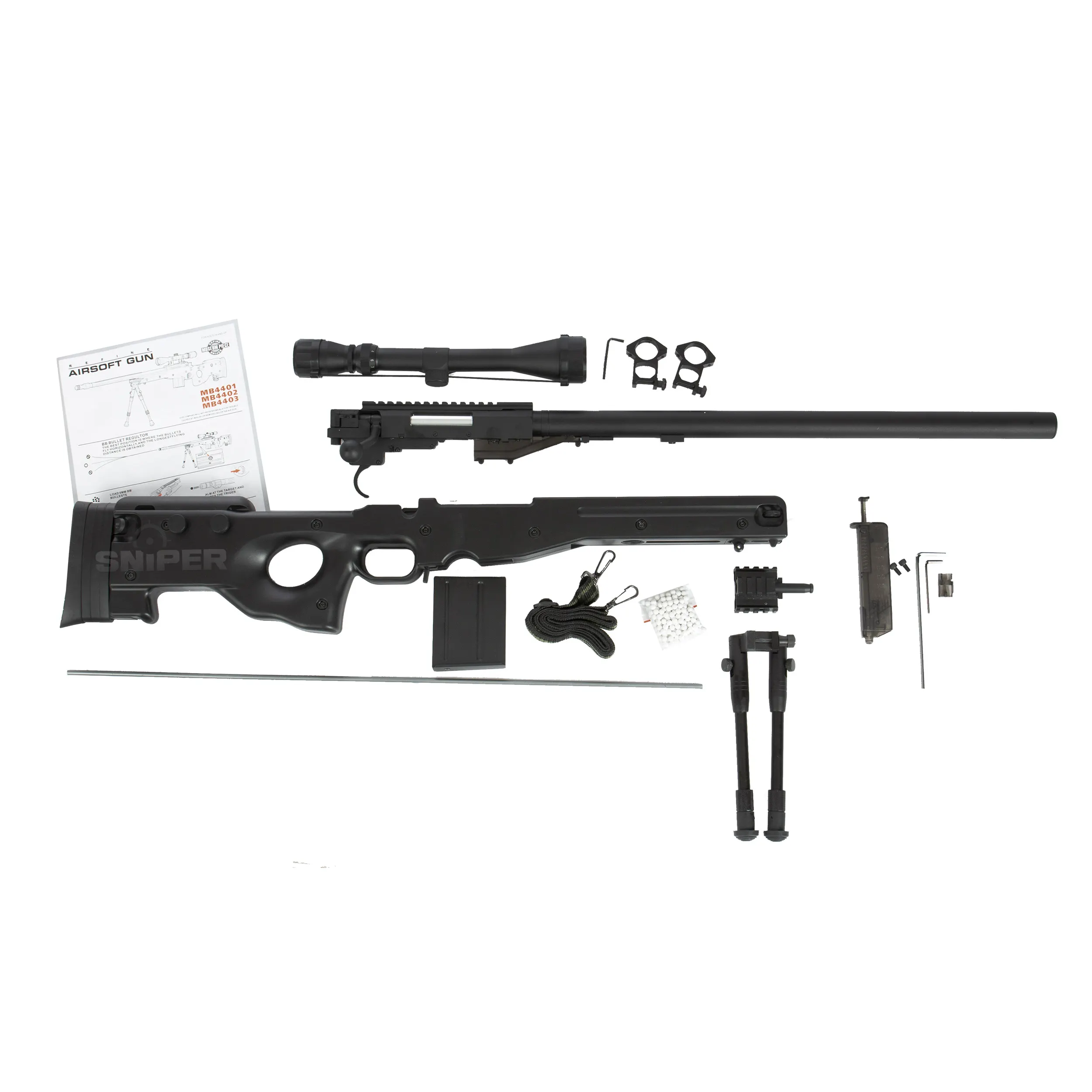 L96 AWP Scharfschützengewehr Upgraded Set, Black L96 AWP Scharfschützengewehr Upgraded Set, Black