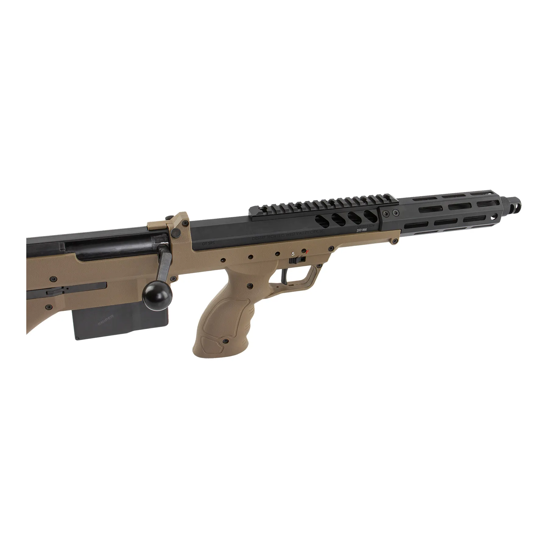 Silverback SRS A2/M2 16" pull-bolt Scharfschützengewehr, FDE
