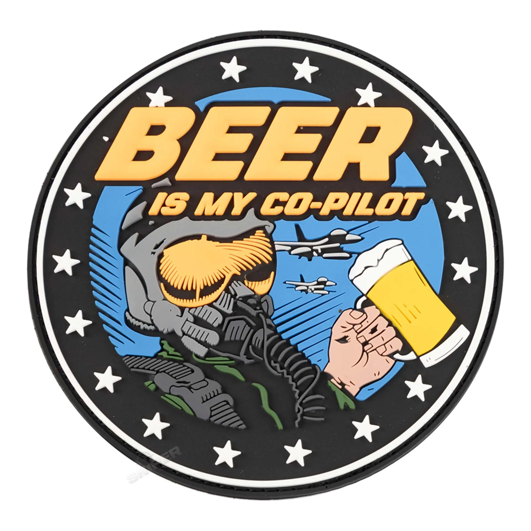 Patch 3D PVC Beer is my Co-Pilot