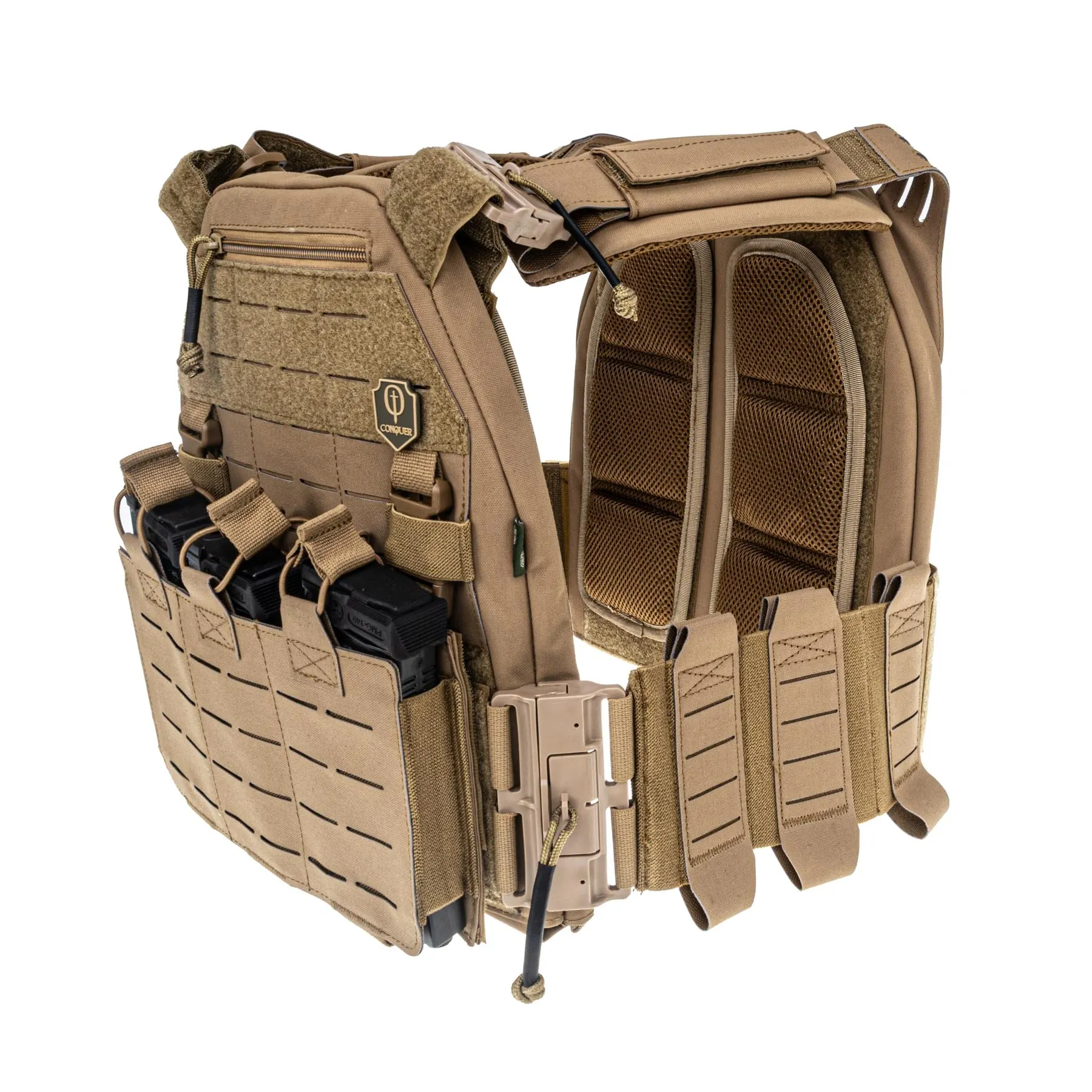 Conquer MQR Vest Plattenträger, Coyote