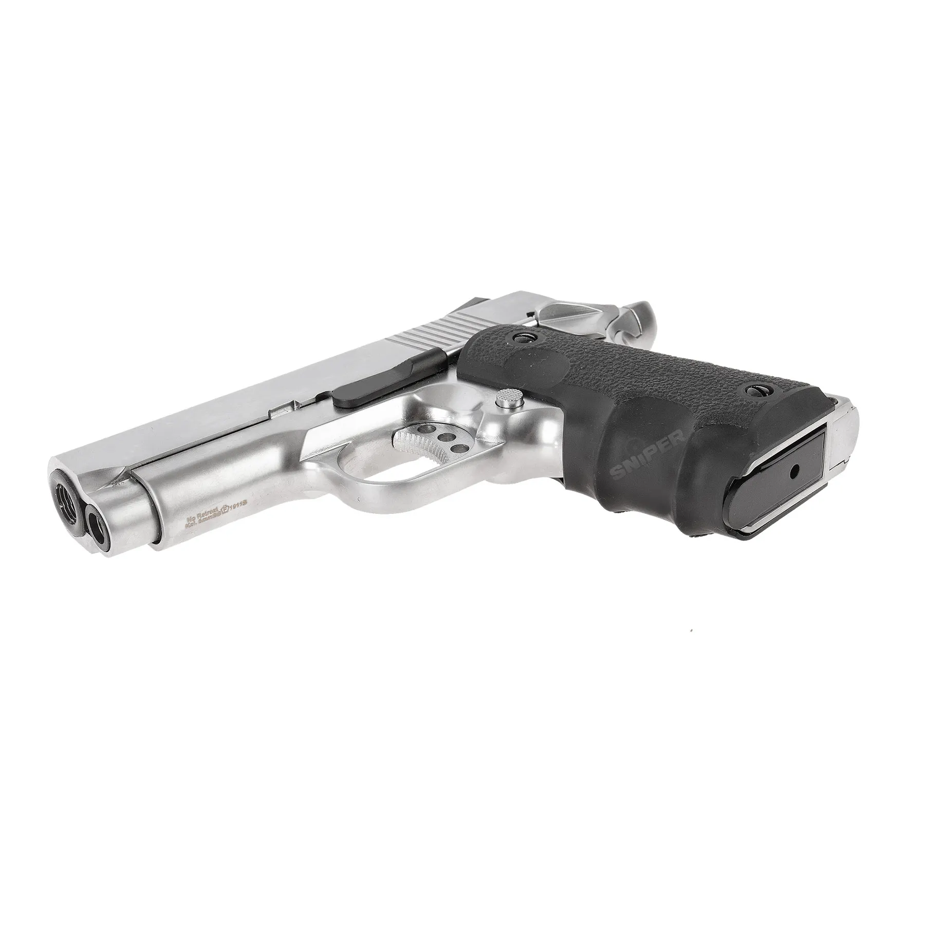 NE1001 Baby 1911, chrome GBB NE1001 Baby 1911, chrome GBB