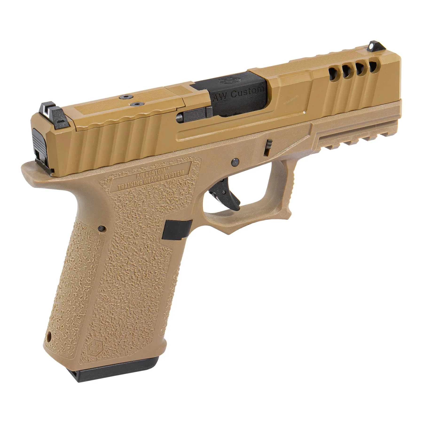 AW Custom VX9 Mod.1 Precut GBB Softair Pistole, FDE