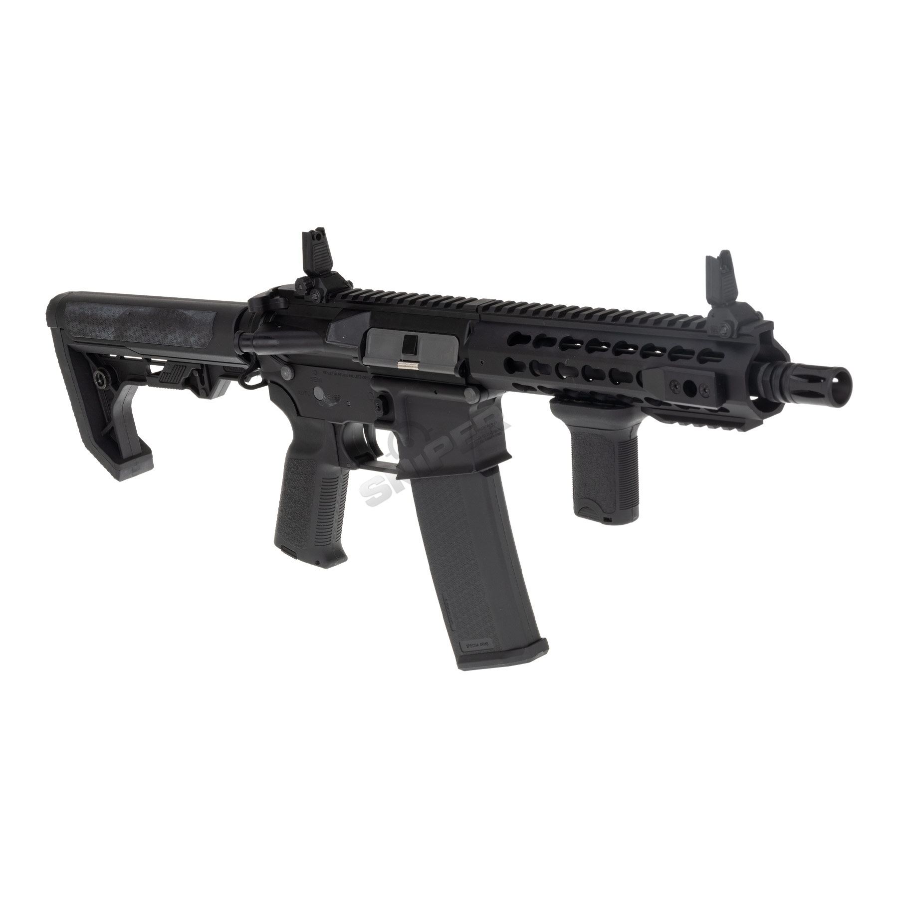Einsteiger Set #1 - Specna Arms SA-E08 Edge w/ Kestrel ETU < 0,5 Joule Softair Gewehr, Black