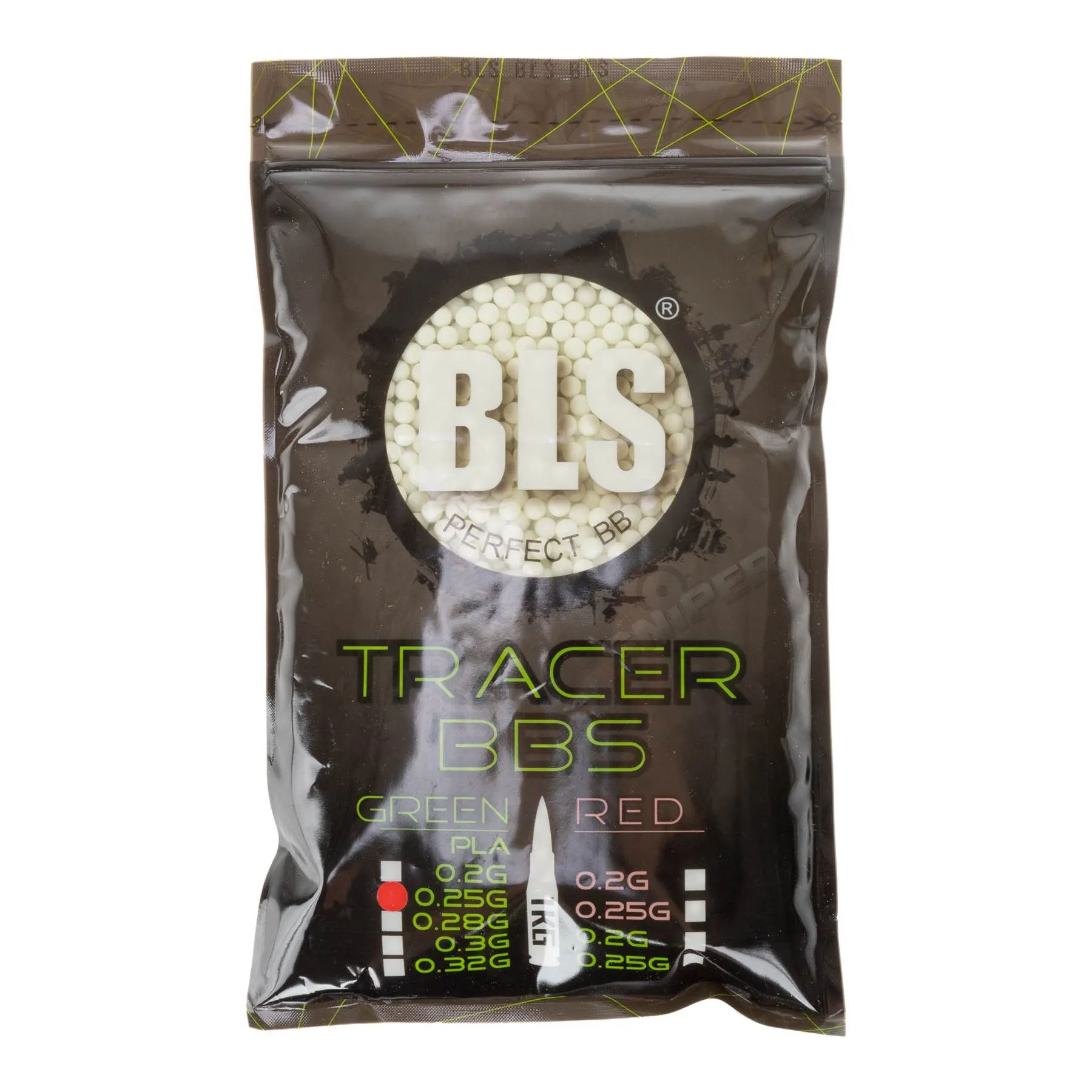 BLS Bio Tracer BBs 0,25g Green, 1kg Beutel