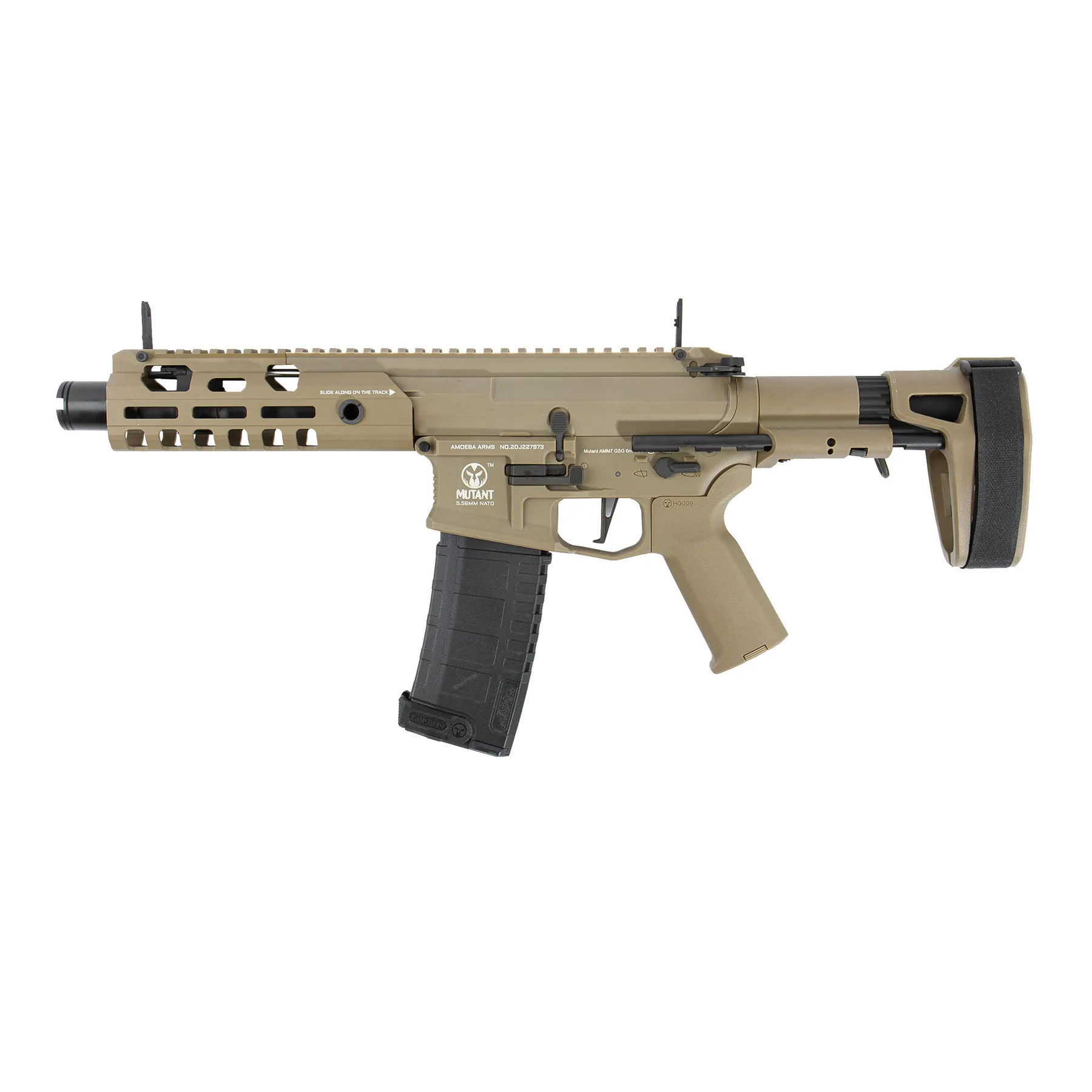 Ares Amoeba M4 Mutant AMM7 EFCS (S)AEG, Dark earth