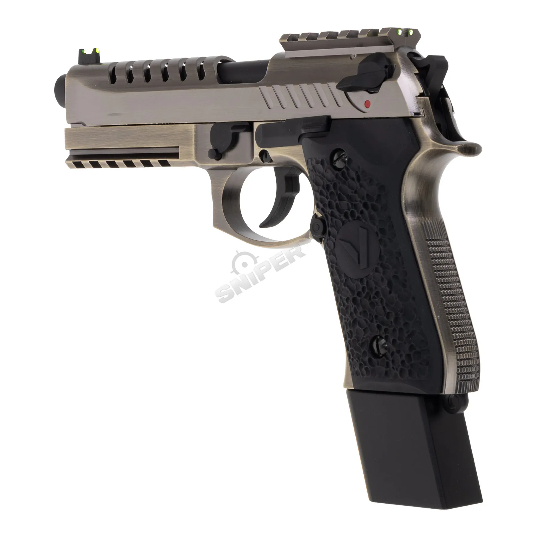 Vorsk VM9 GBB Softair Pistole, Brushed Alu