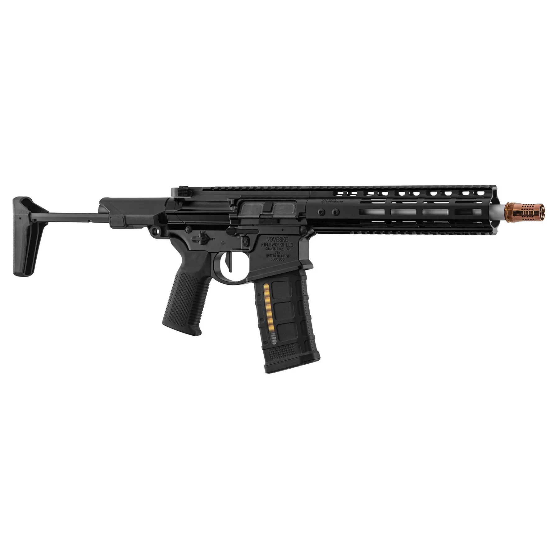 EMG Noveske MWS Ghetto Blaster 9" GBB, Black EMG Noveske MWS Ghetto Blaster 9" GBB, Black