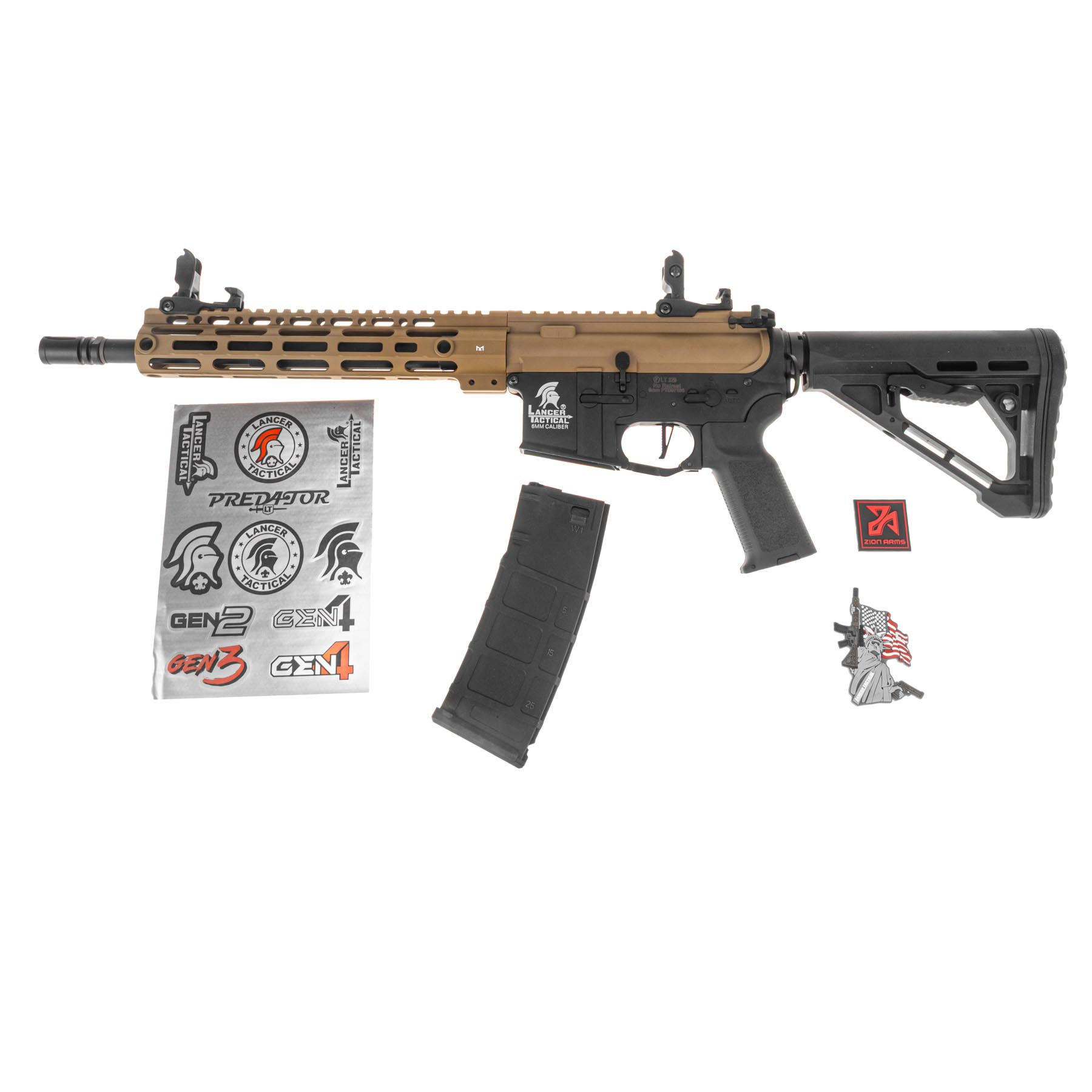 Lancer LT-39 M-Lock 11" Gen 3 w/ Nebula ETU (S)AEG, Half-Tan