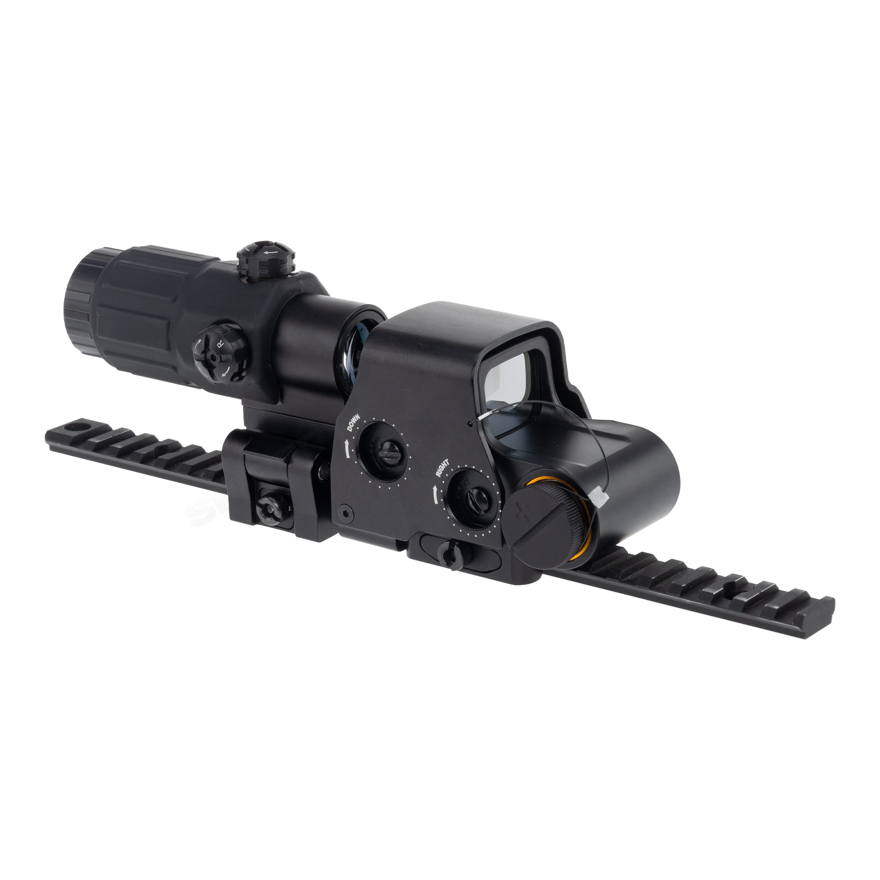 Reapo R558 Holo Red Dot VIsier w/ 3x Magnifier, Black