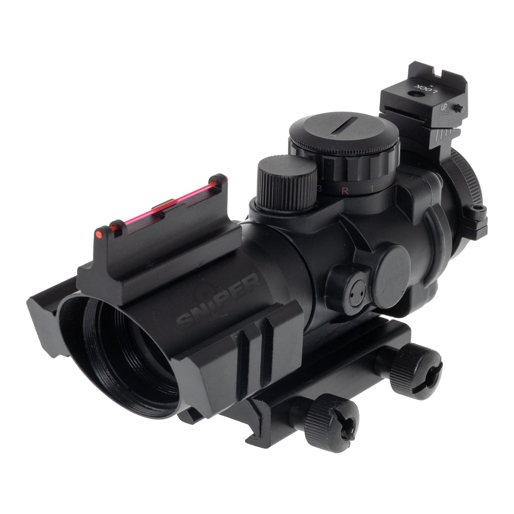 Reapo 4x32 Red Dot Scope, Black
