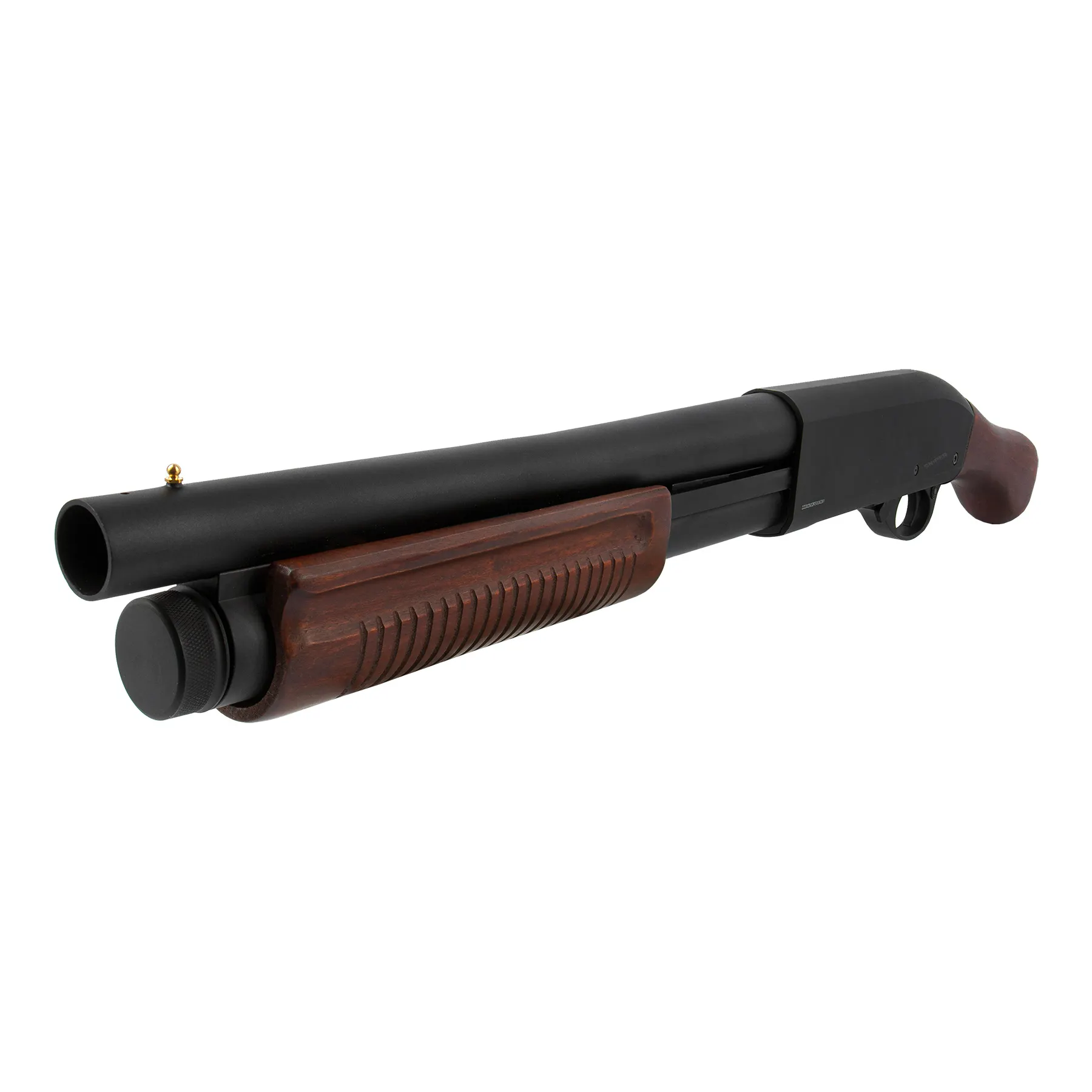 M870 Sawed-Off Tri Shot Action Pumpgun, Real Wood
