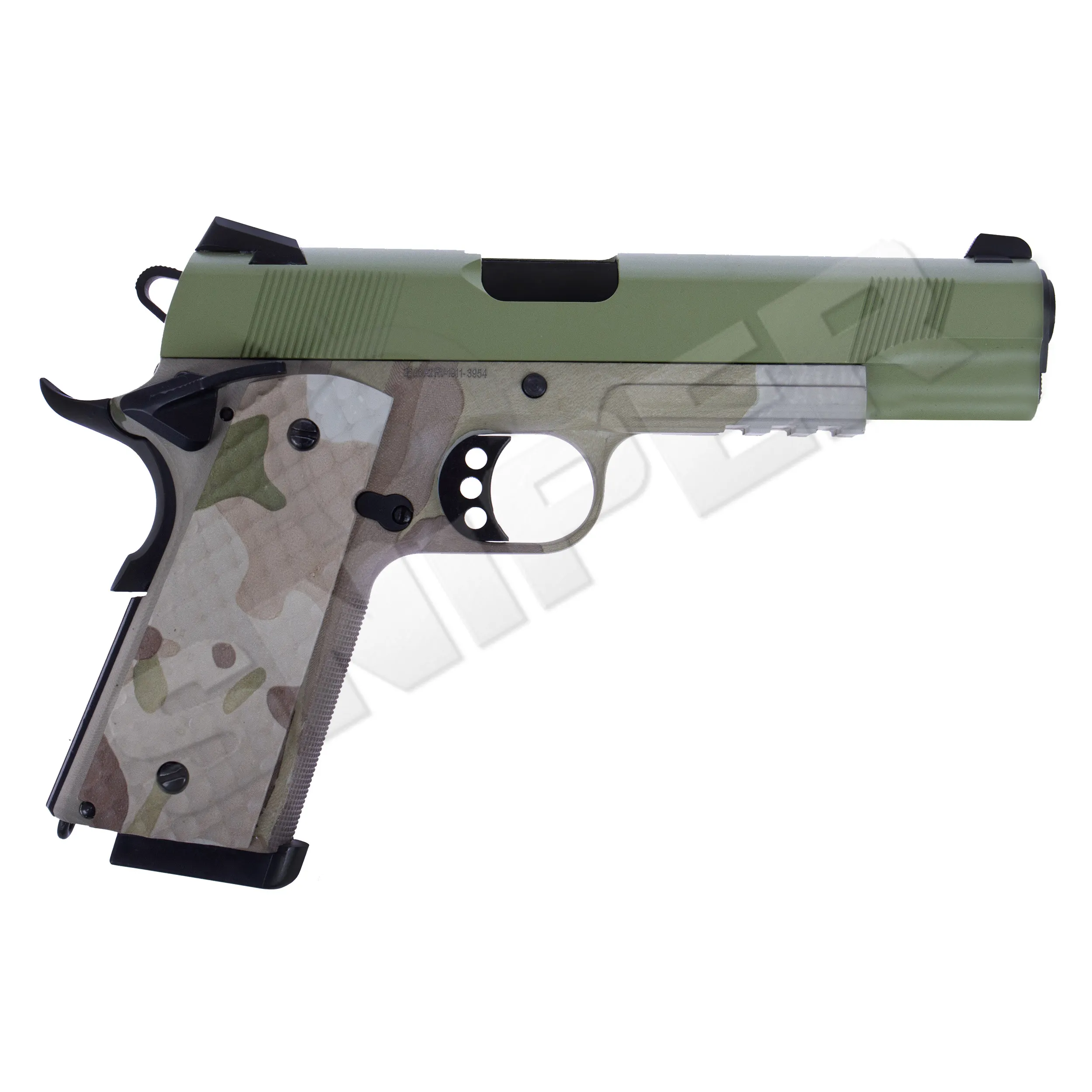 Raven 1911 MEU Railed GBB, Camo/Green