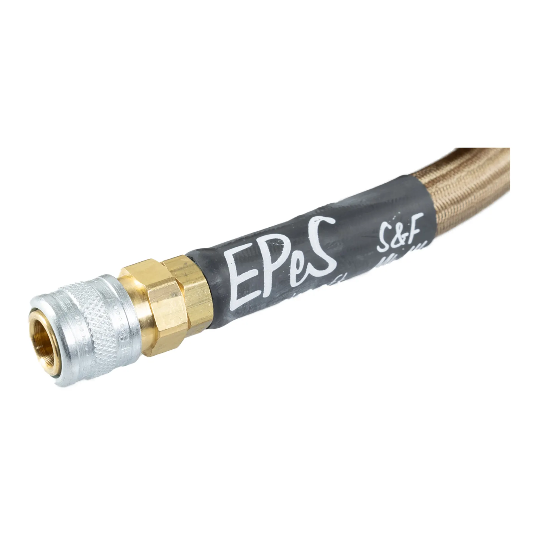 HPA S&F MK. III 115cm Braided Hose Line US, Coyote Brown