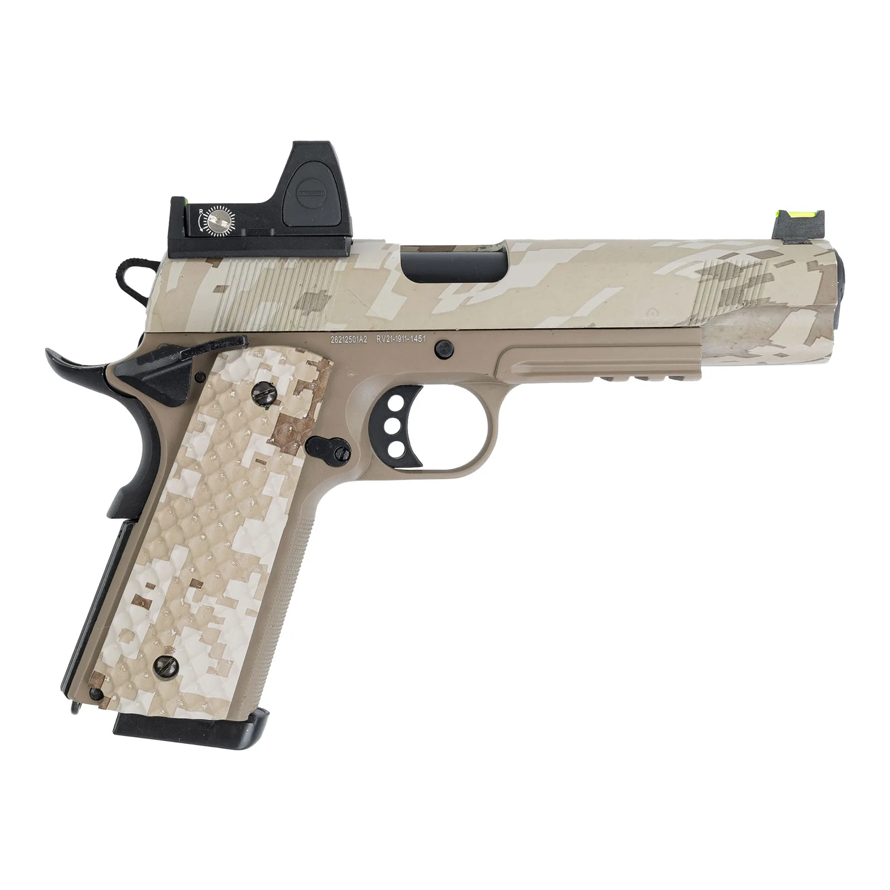 Raven 1911 BDS MEU Railed GBB, Tan/Digi Desert
