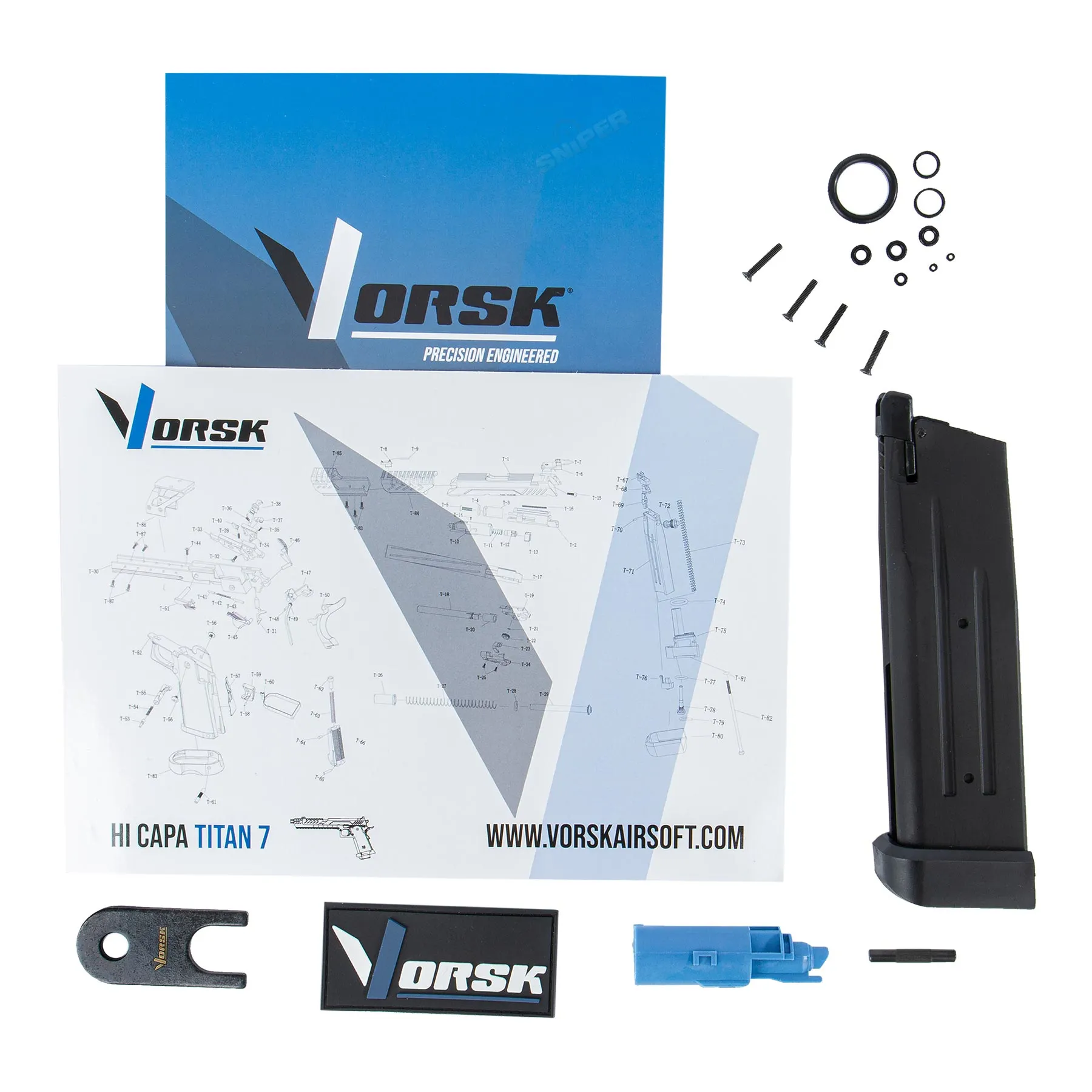 Vorsk Hi-Capa Titan 7, Black Vorsk Hi-Capa Titan 7, Black