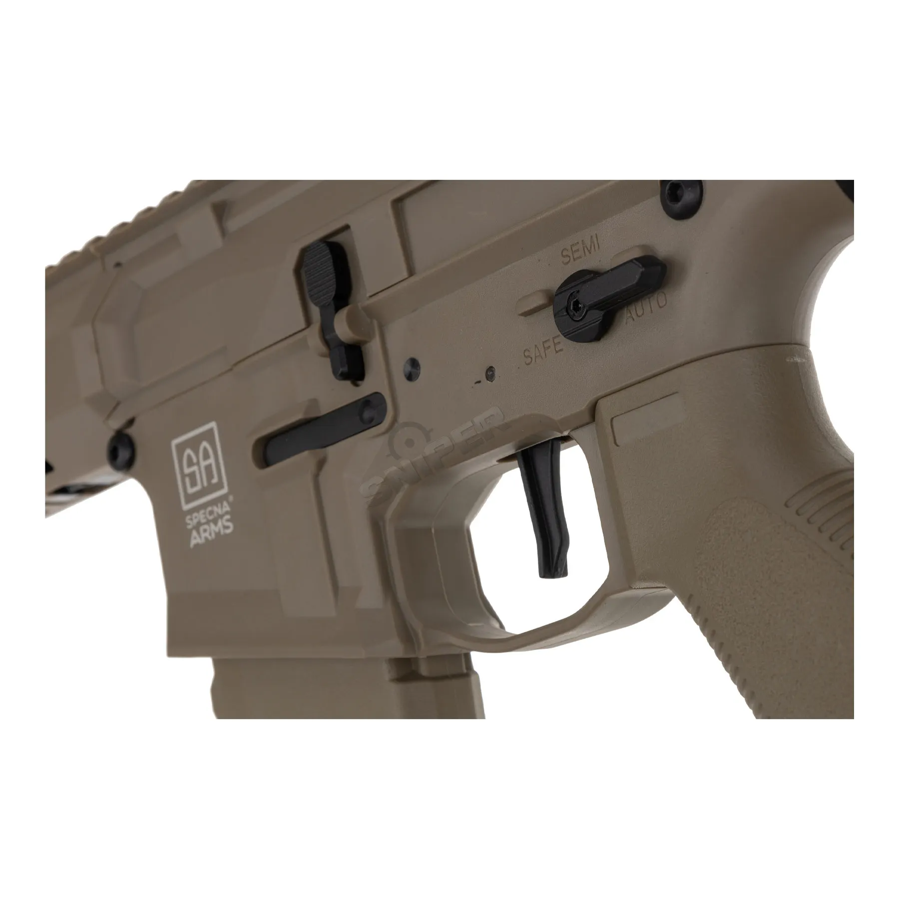 Specna Arms SA-F20 Flex Tuned-Up w/ ETU < 0,5 Joule Softair Gewehr, Tan Specna Arms SA-F20 Flex Tuned-Up w/ ETU < 0,5 Joule Softair Gewehr, Tan