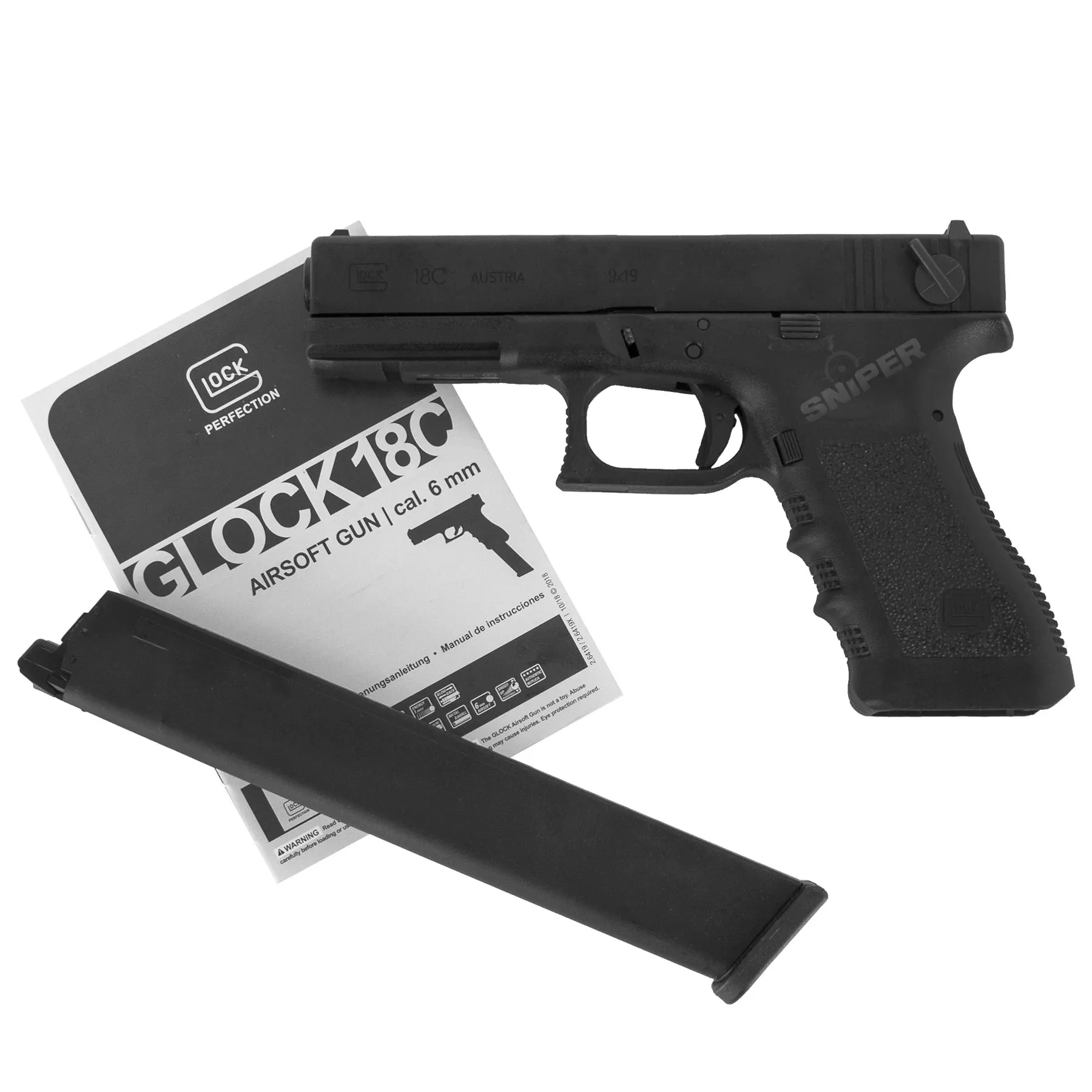 Glock 18C GBB Softair Pistole