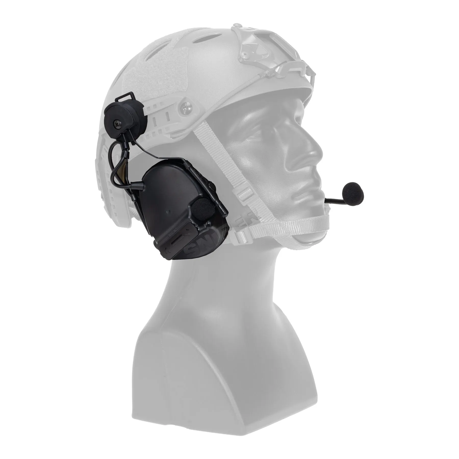Z-Tactical Z154 CIII Headset w/ Fast Helmet Adapter, Black
