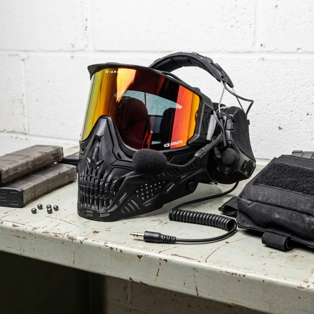RMX GHOST Edition Goggle System, black fire