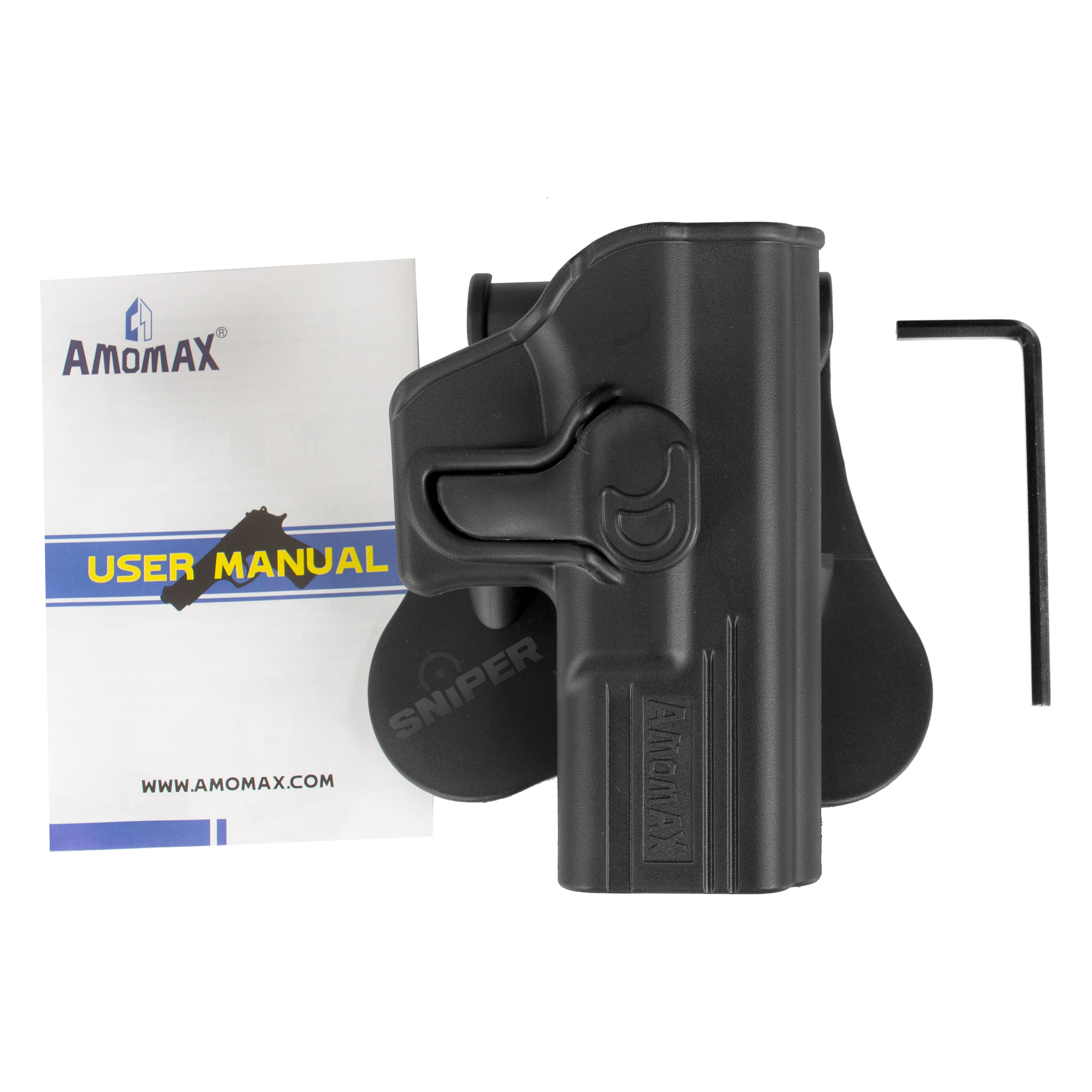 Formholster für Glock Modelle, rechts, Black
