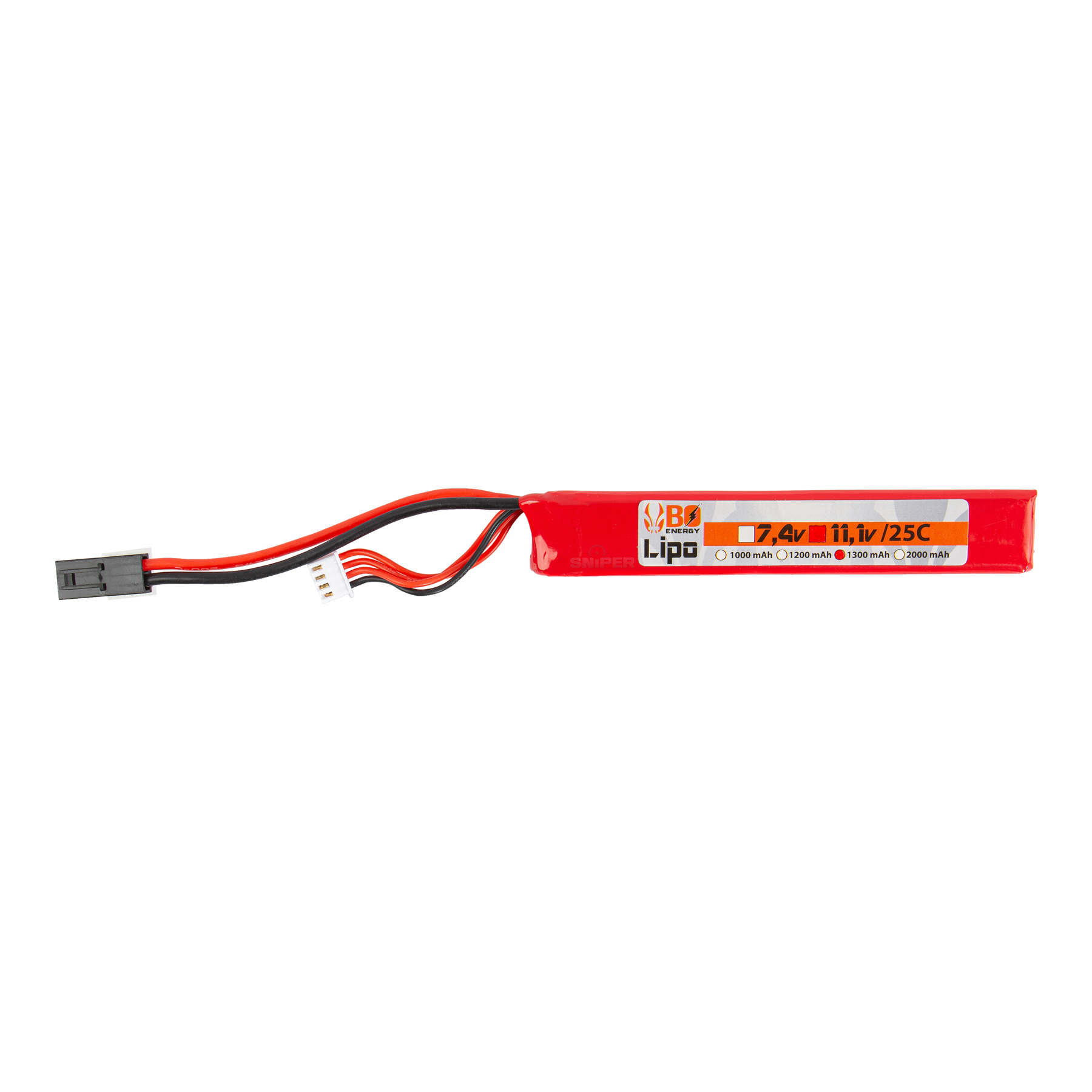 Tamiya 11,1V 1300mAh 25C LiPo Akku, 1 Stick