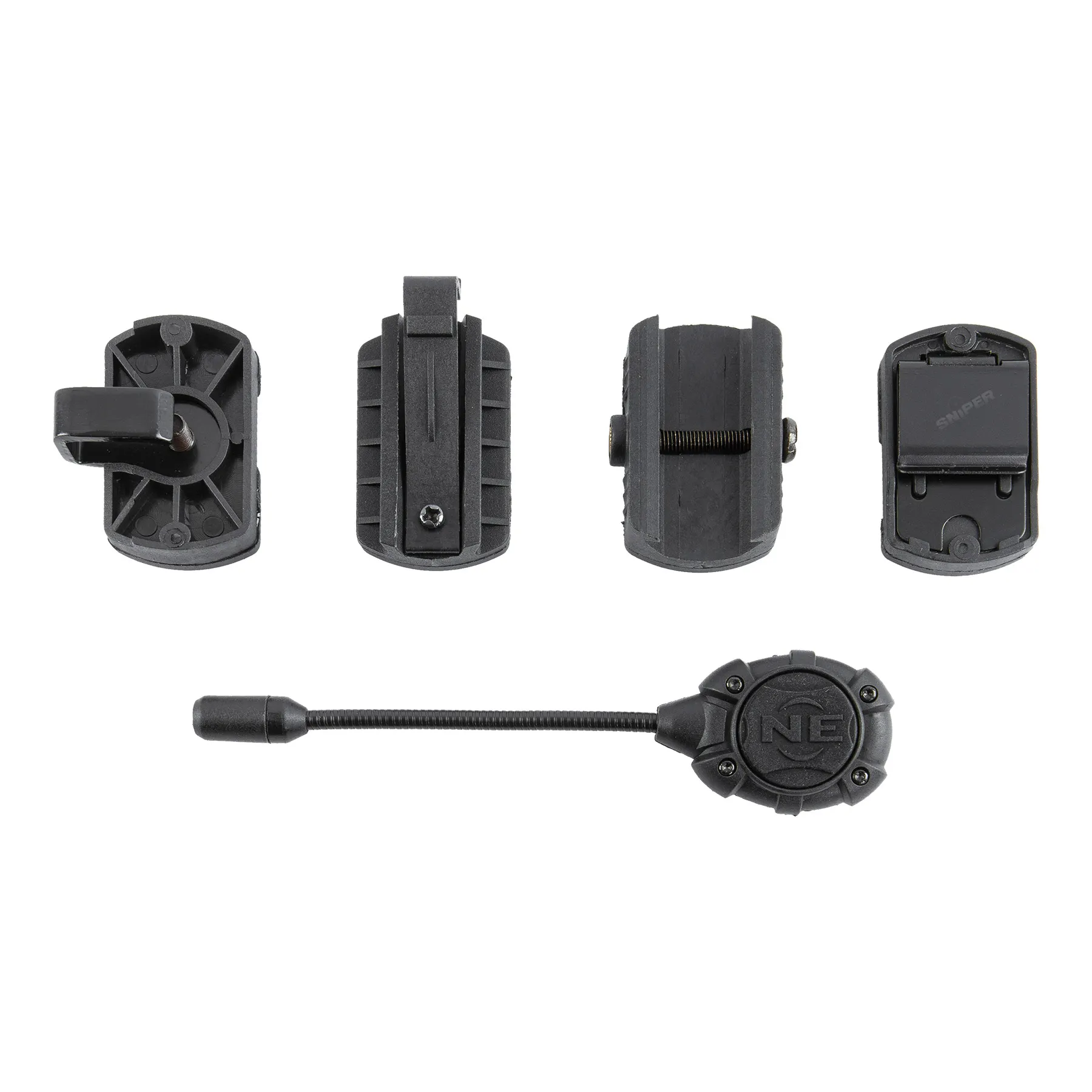 Tactical Helmet & Molle Light White, Black