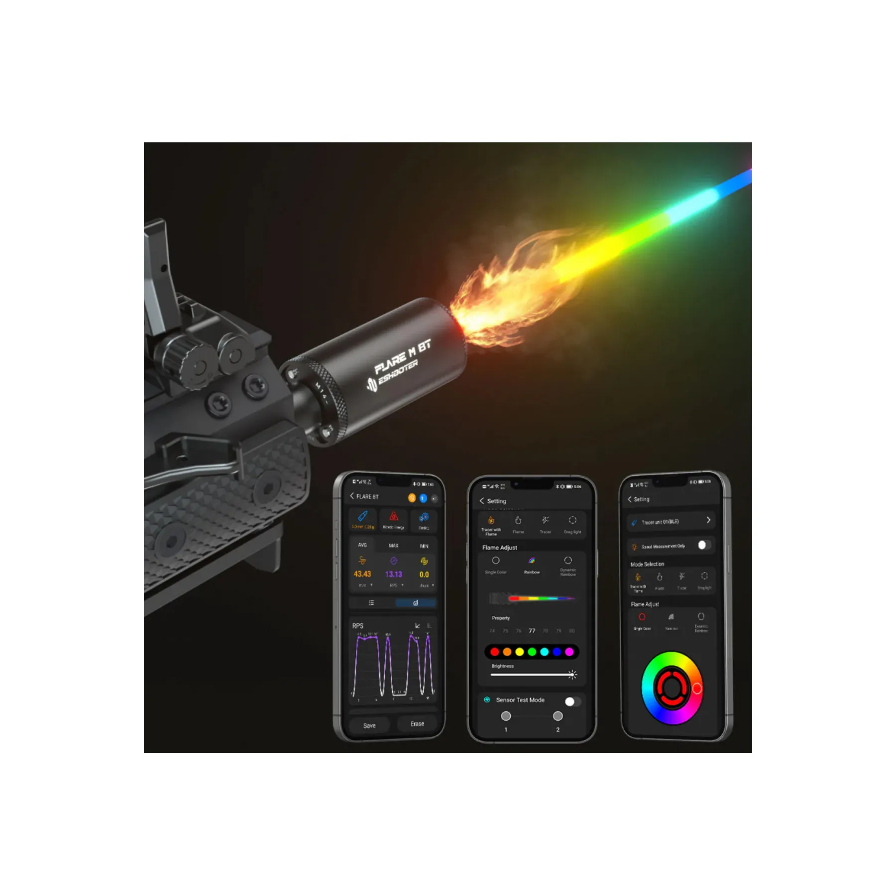 E-Shooter Tracer Unit Flare M BT, Black