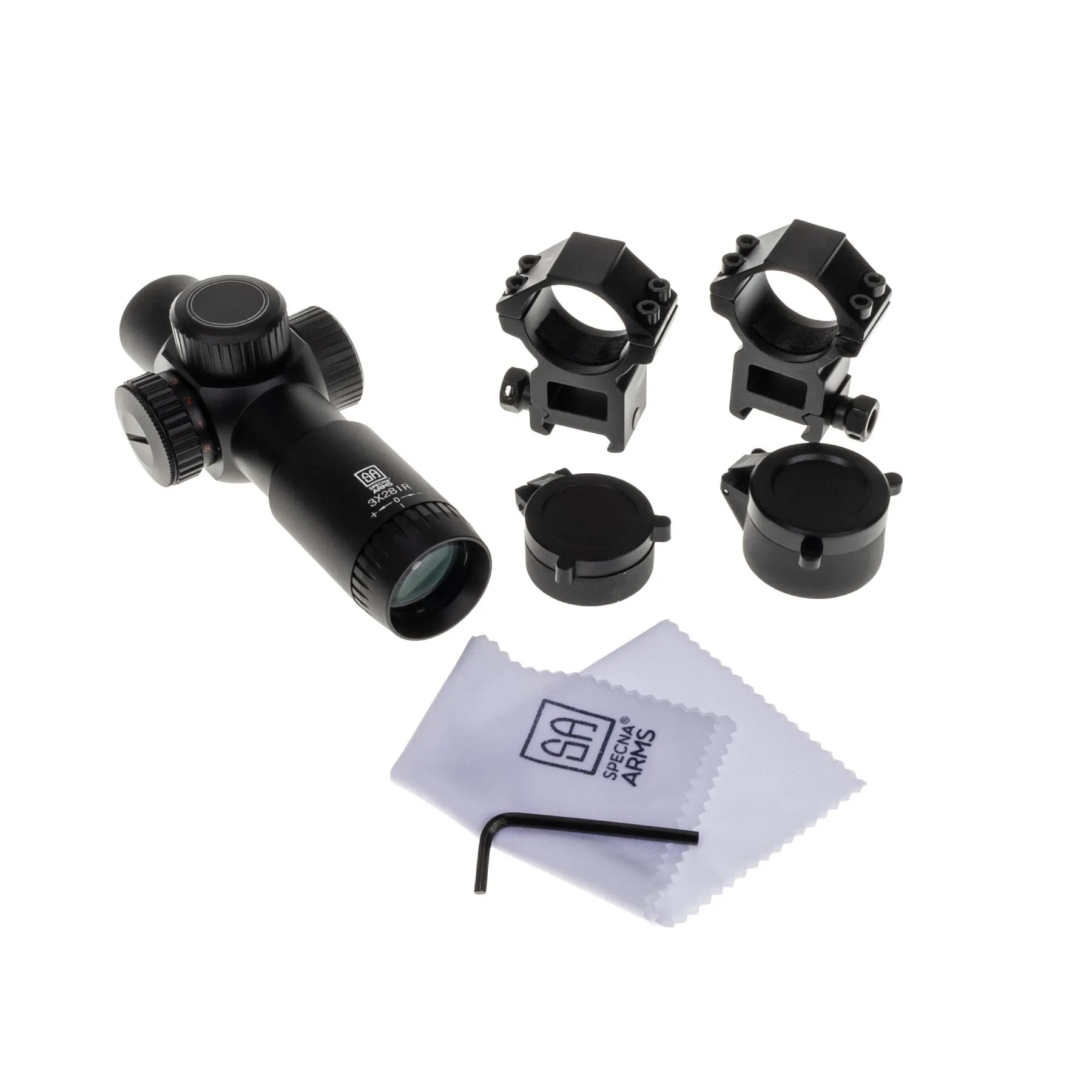 Specna Arms CORE Rifle Scope 3x38IR, Black