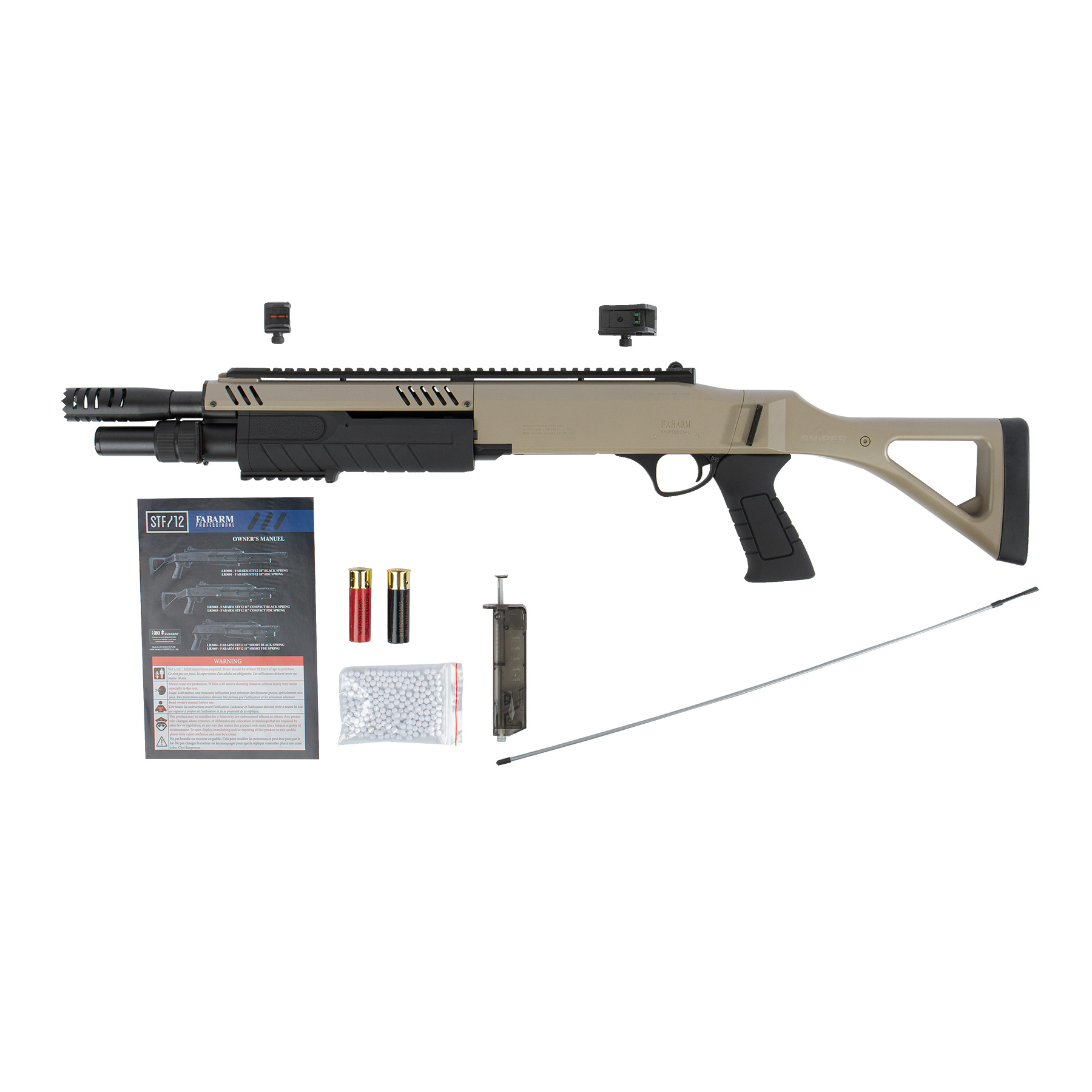 FABARM STF/12-11 Compact Pumpgun, FDE