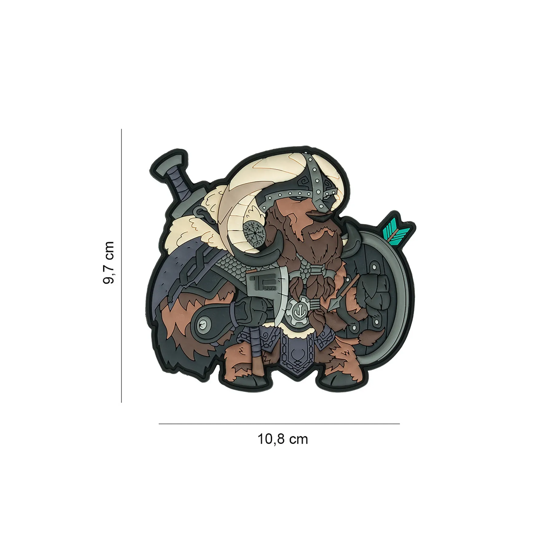 TF-2215 3D PVC Patch Viking Ox Nr.9
