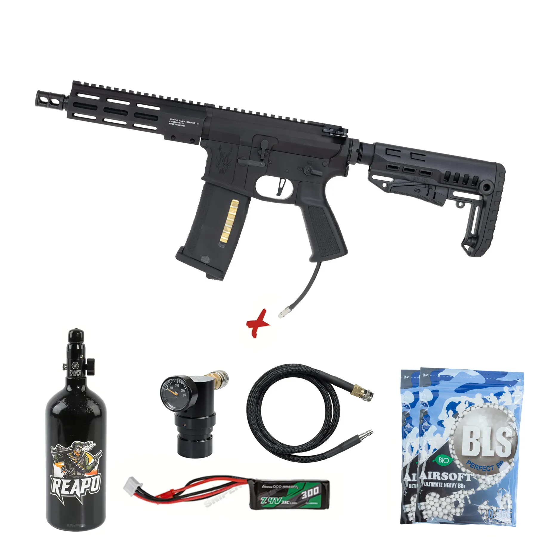 HPA Deal #1 - MTW Billet 7" Tactical Inferno Edition Gen. 3, Black