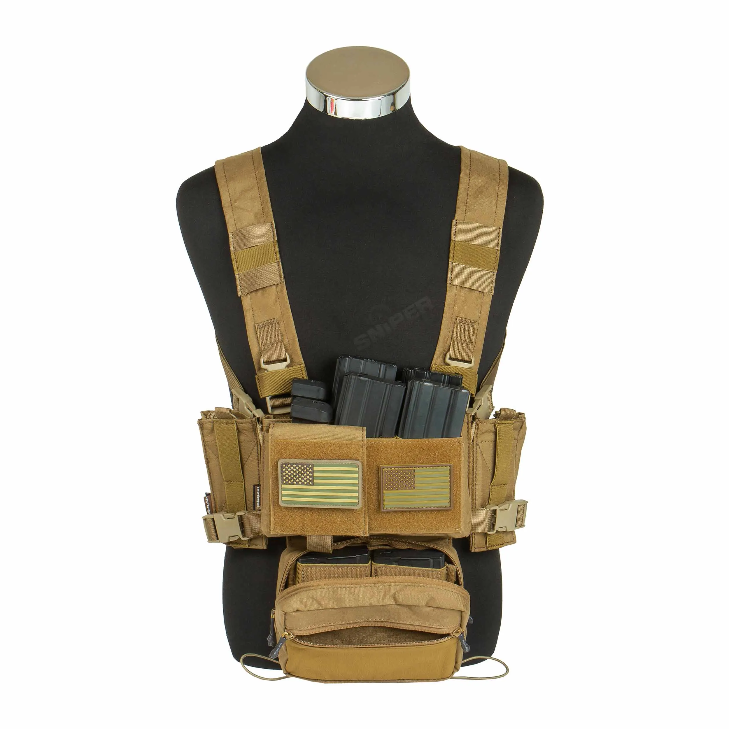Micro Fight Chissis MK3 Chest Rig, Coyote Brown