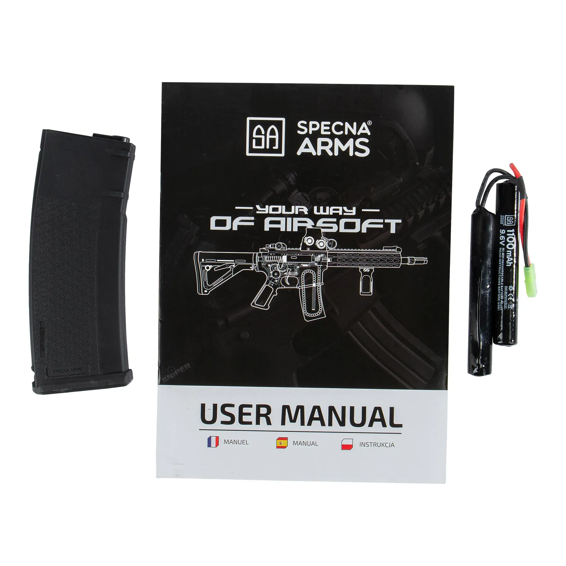 SA-C08 Core, Black, < 0,5 Joule Softair Gewehr