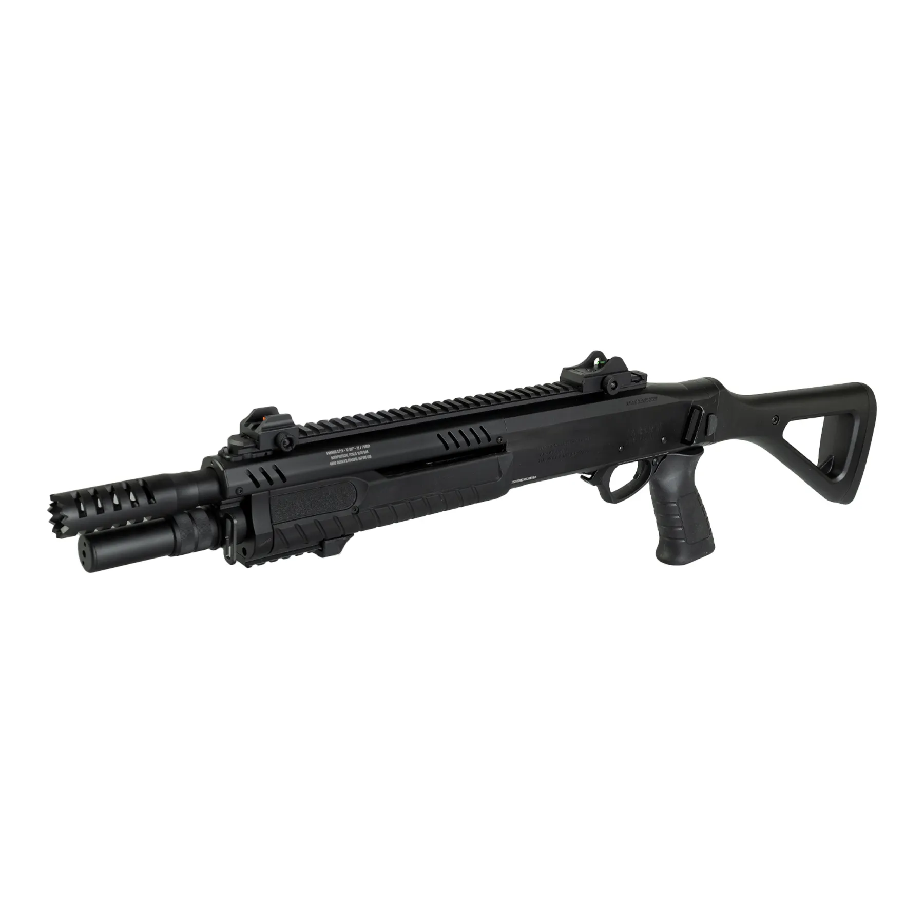 Fabarm STF12 Compact 11" Gas Pumpgun, Black