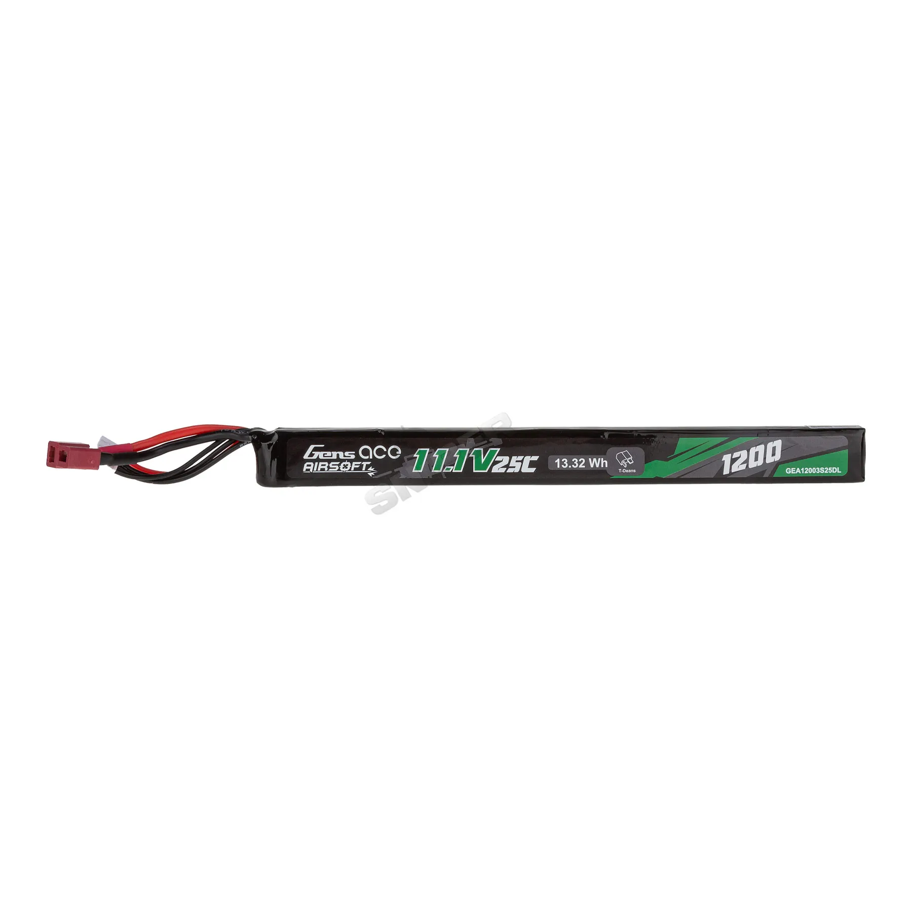 Dean 11,1V 1200mAh 25C Long Size LiPo-Akku, 1 Stick Dean 11,1V 1200mAh 25C Long Size LiPo-Akku, 1 Stick