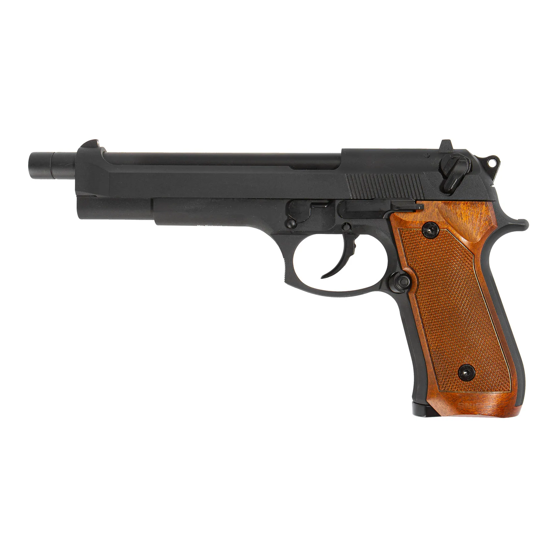 WE M92L Full Metal GBB Softair Pistole, Black
