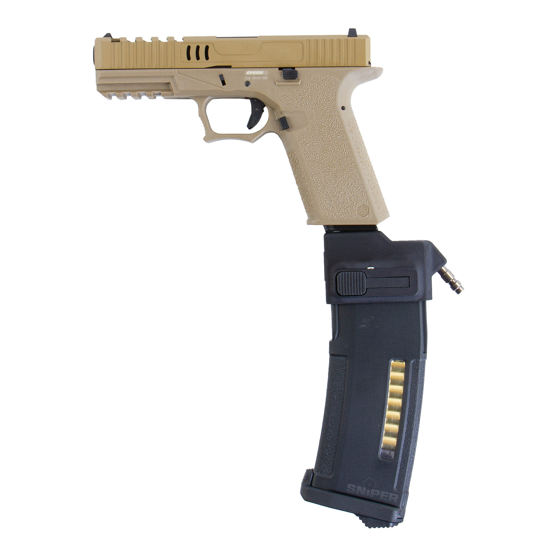 SAC Custom VX7 Mod.2 HPA US Softair Pistole, FDE